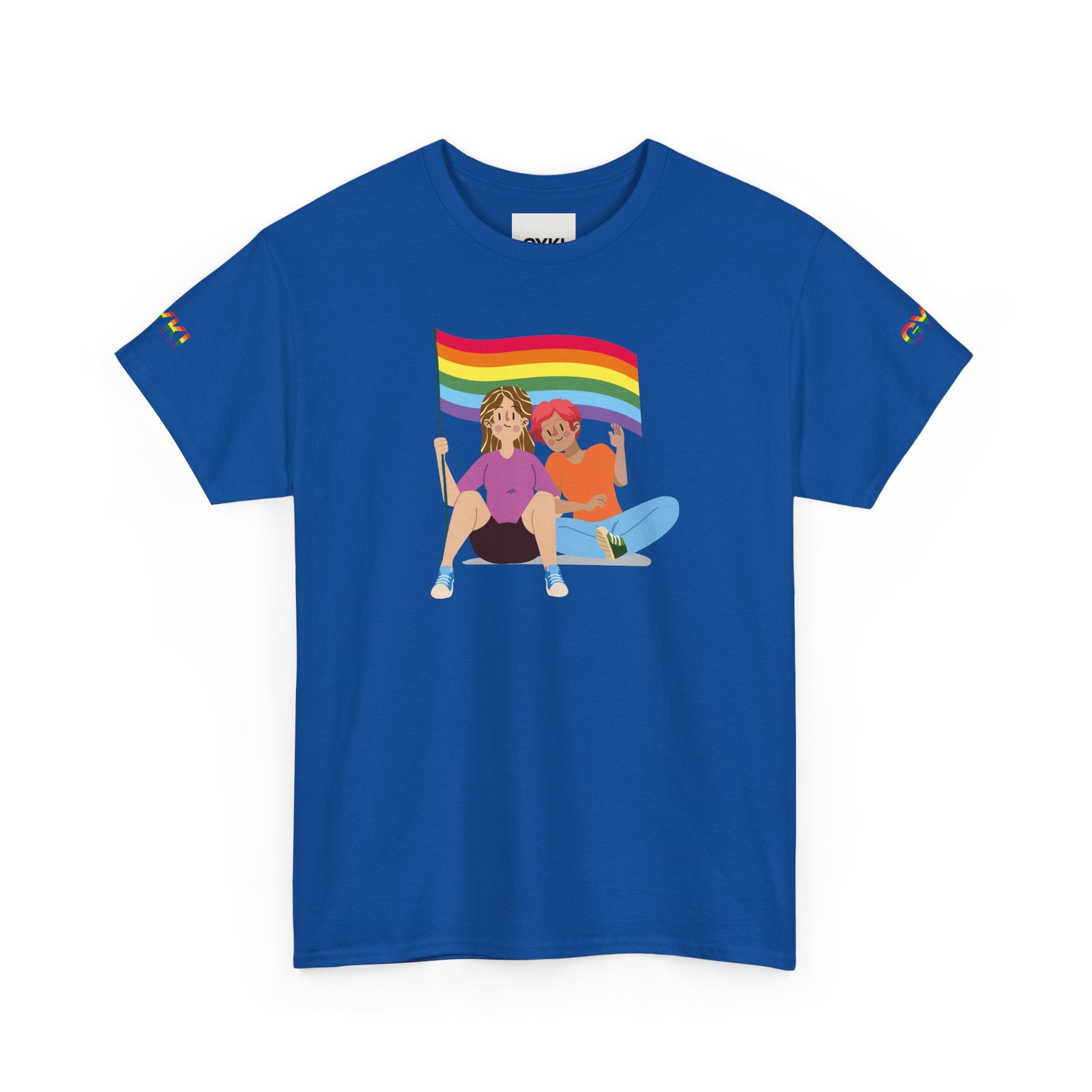 Pride Celebration Graphic Tee, LGBTQ+ Unisex Heavy Tee, Pride Month, Festival Outfit, Everyday Wear, Gift for Allies