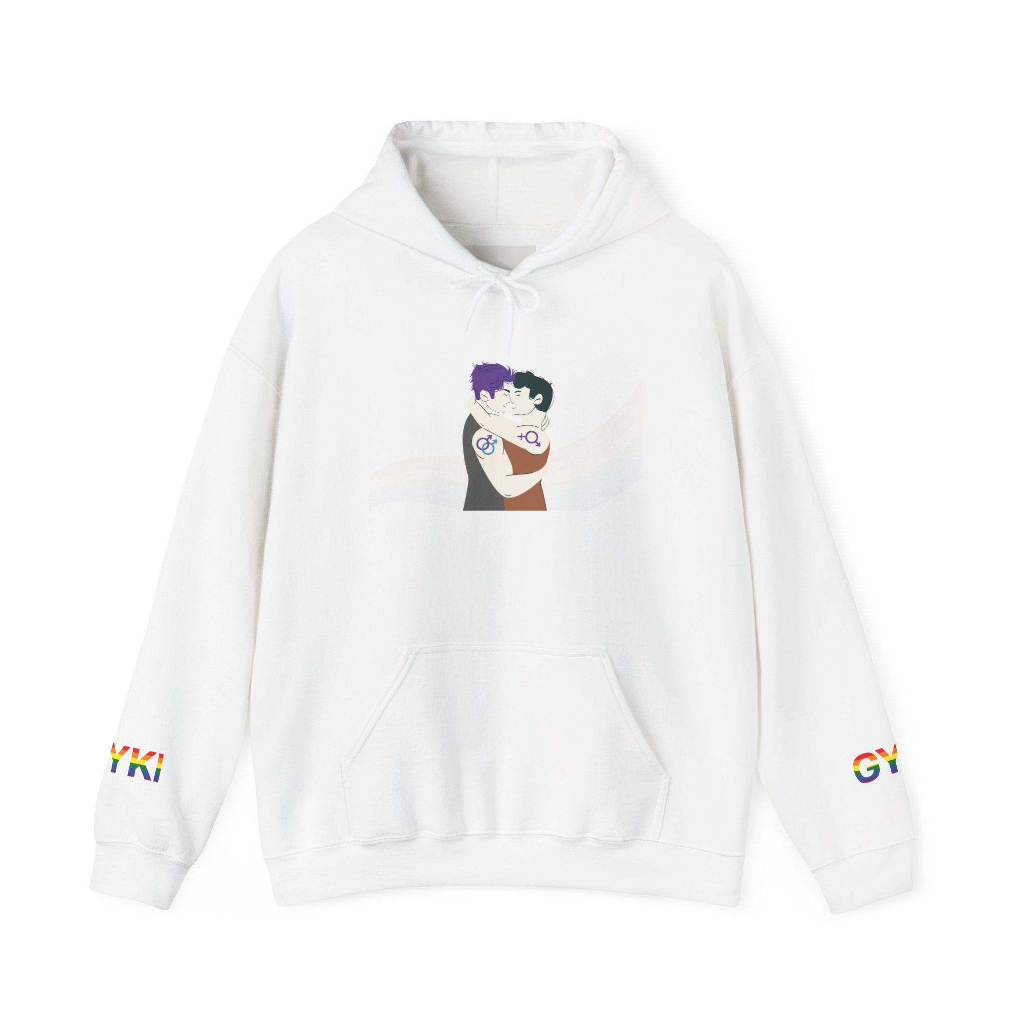 Whimsical Cartoon Duo Unisex Hoodie, Cozy Sweatshirt, Ideal Gift for Friends, Fun Fashion for All, Great for Events and Gatherings