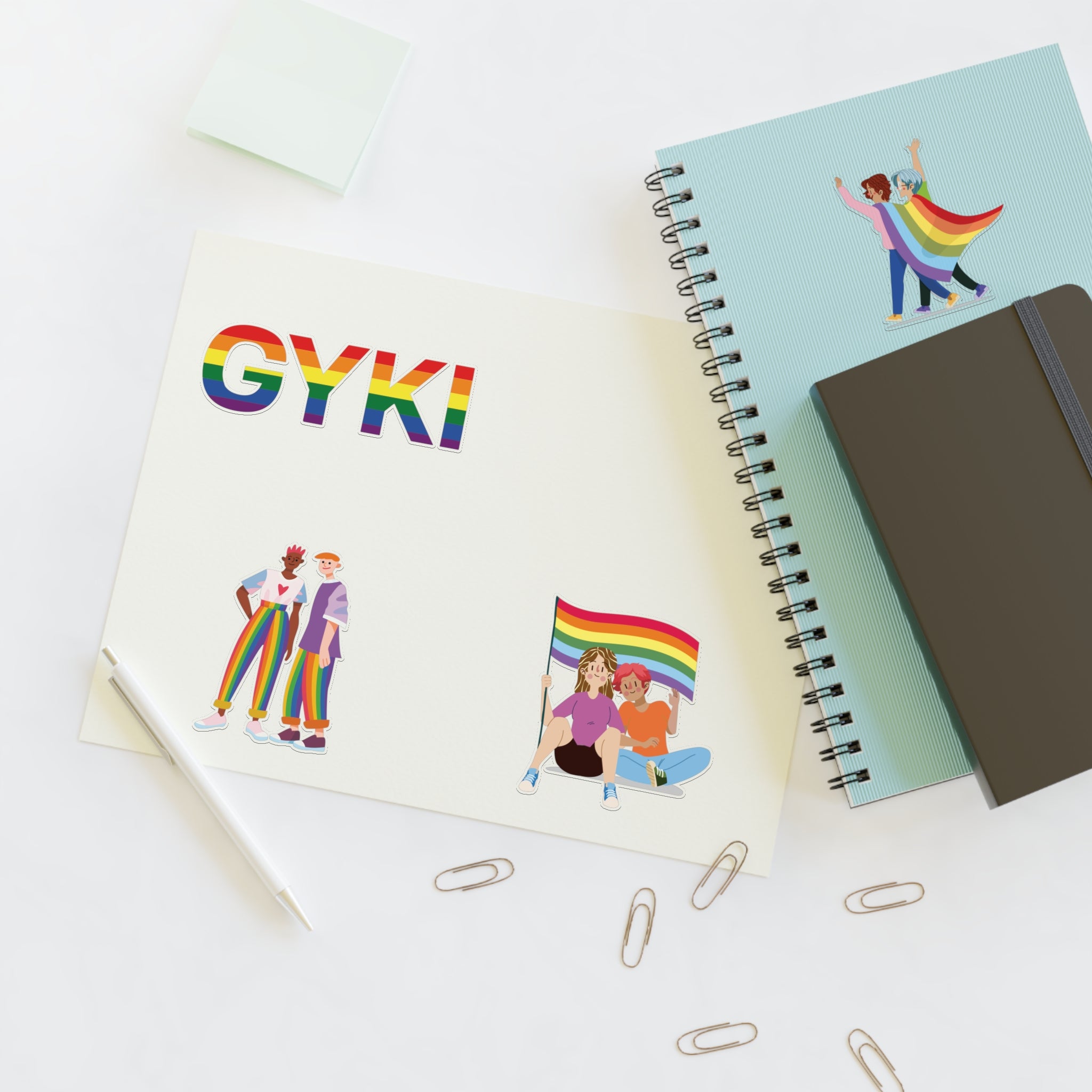 Pride Sticker Sheets, Colorful LGBTQ+ Decals for LGBTQ+ Pride Month, Home Decor, Fun Gifts, Rainbow Stickers, Party Decorations