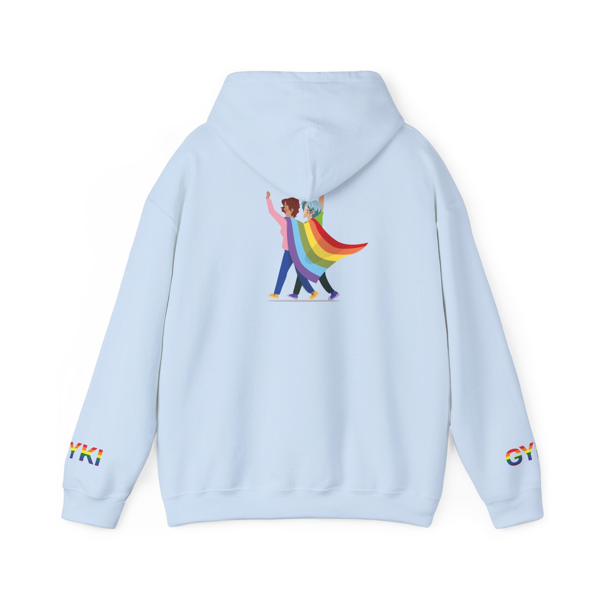 Pride Celebration Hoodie, Unisex Rainbow Sweatshirt, LGBTQ+ Gift, Cozy Hooded Pullover, Perfect for Pride Month and Everyday Wear