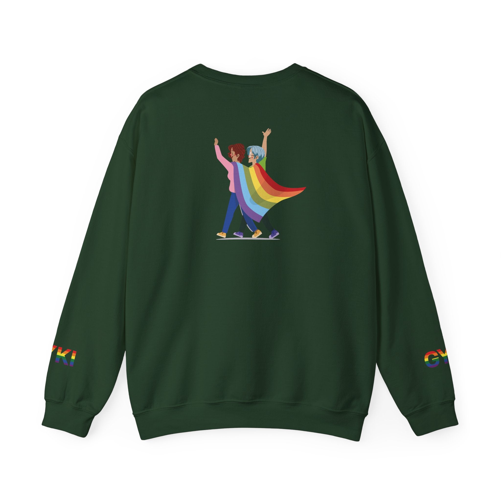 Pride Celebration Crewneck Sweatshirt, Unisex Sweatshirt, LGBTQ+ Apparel, Rainbow Sweatshirt, Equality Gift, Cozy Layering