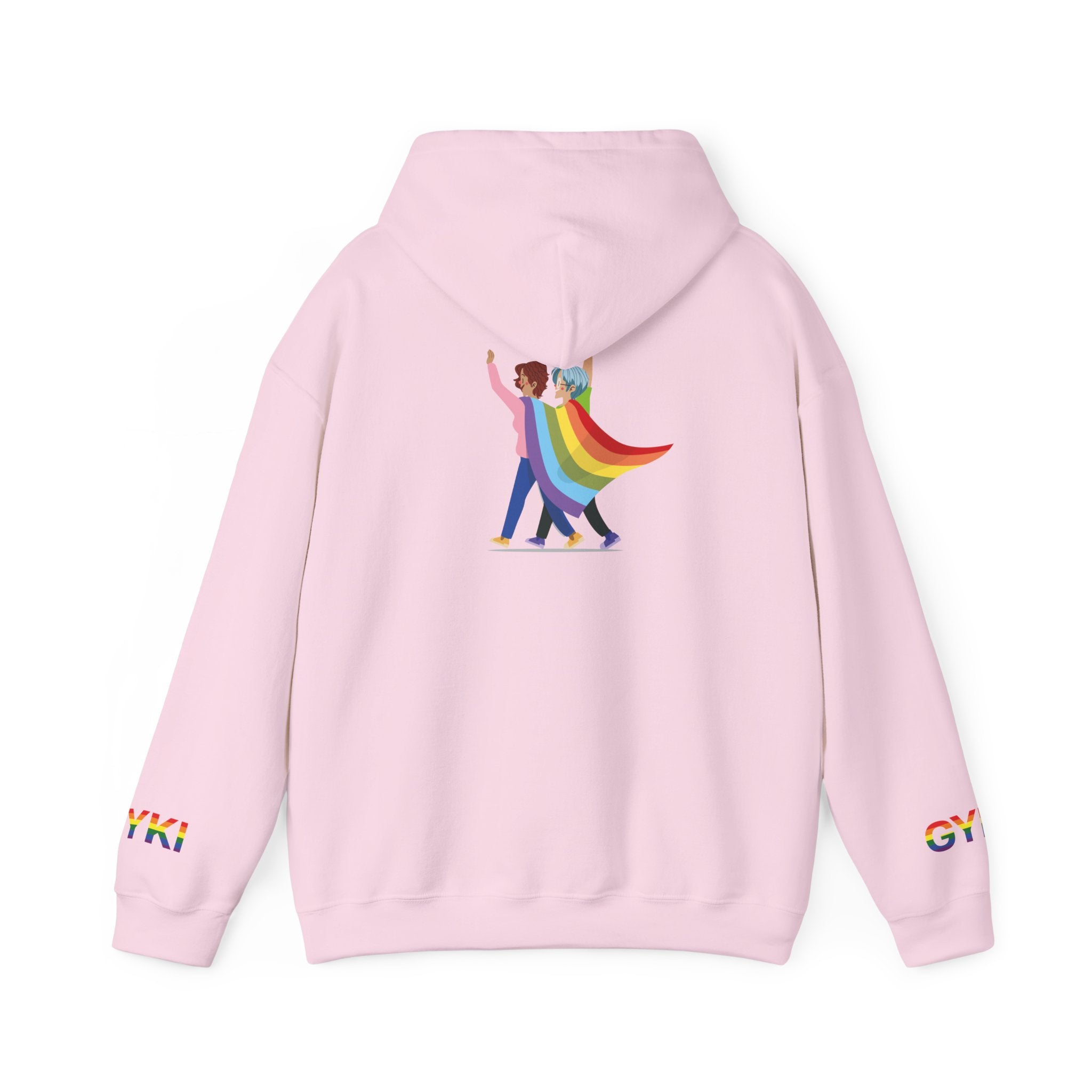 Pride Celebration Hoodie, Unisex Rainbow Sweatshirt, LGBTQ+ Gift, Cozy Hooded Pullover, Perfect for Pride Month and Everyday Wear