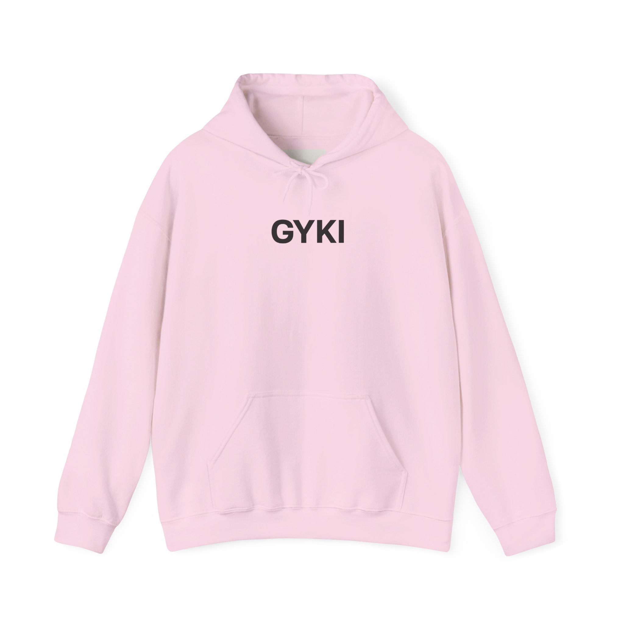 Minimalist GYKI Unisex Hoodie, Cozy Streetwear, Oversized Sweatshirt, Gift for Him/Her, Casual Layering