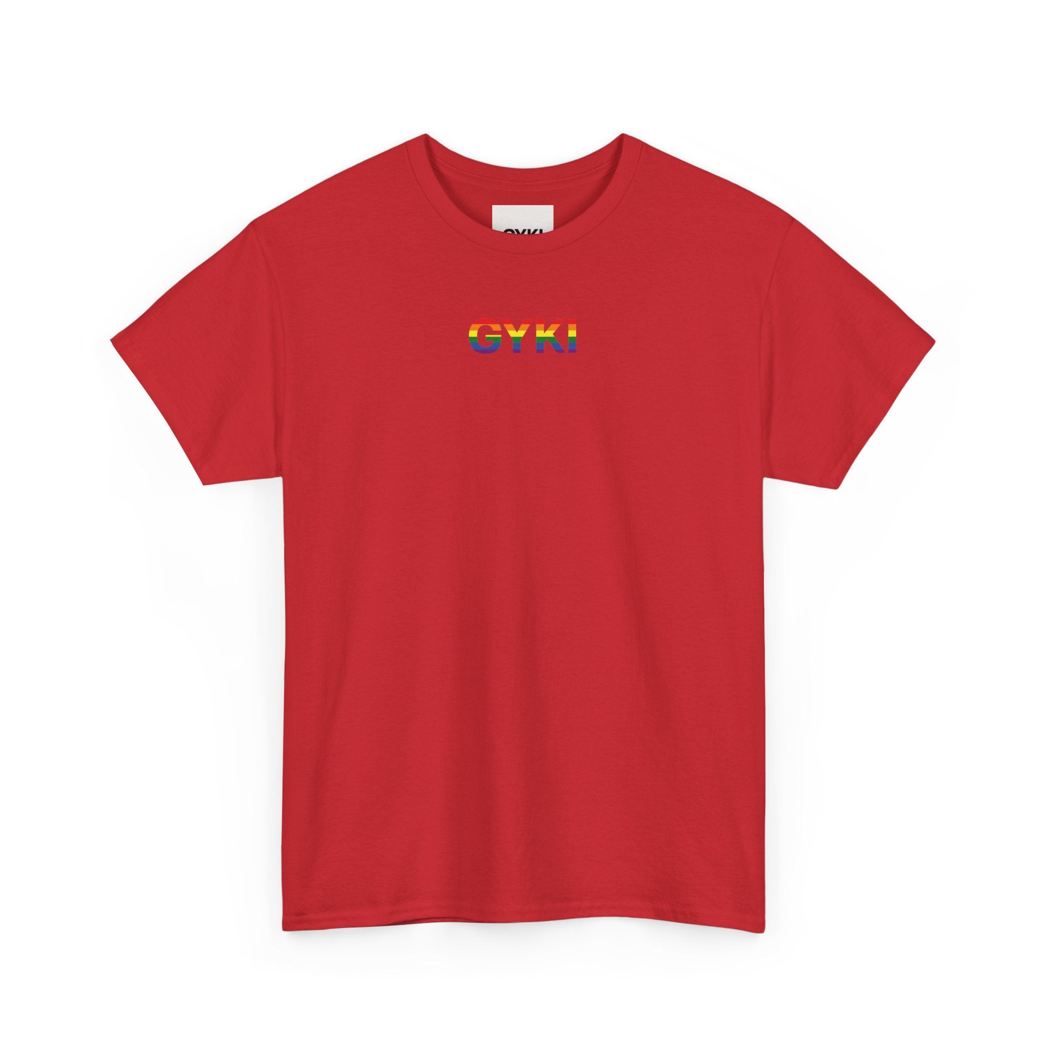 Pride Celebration Tee, Unisex Heavy Cotton Shirt, LGBTQ+ Activism Apparel, Gift for Pride Month, Rainbow Graphic T-Shirt