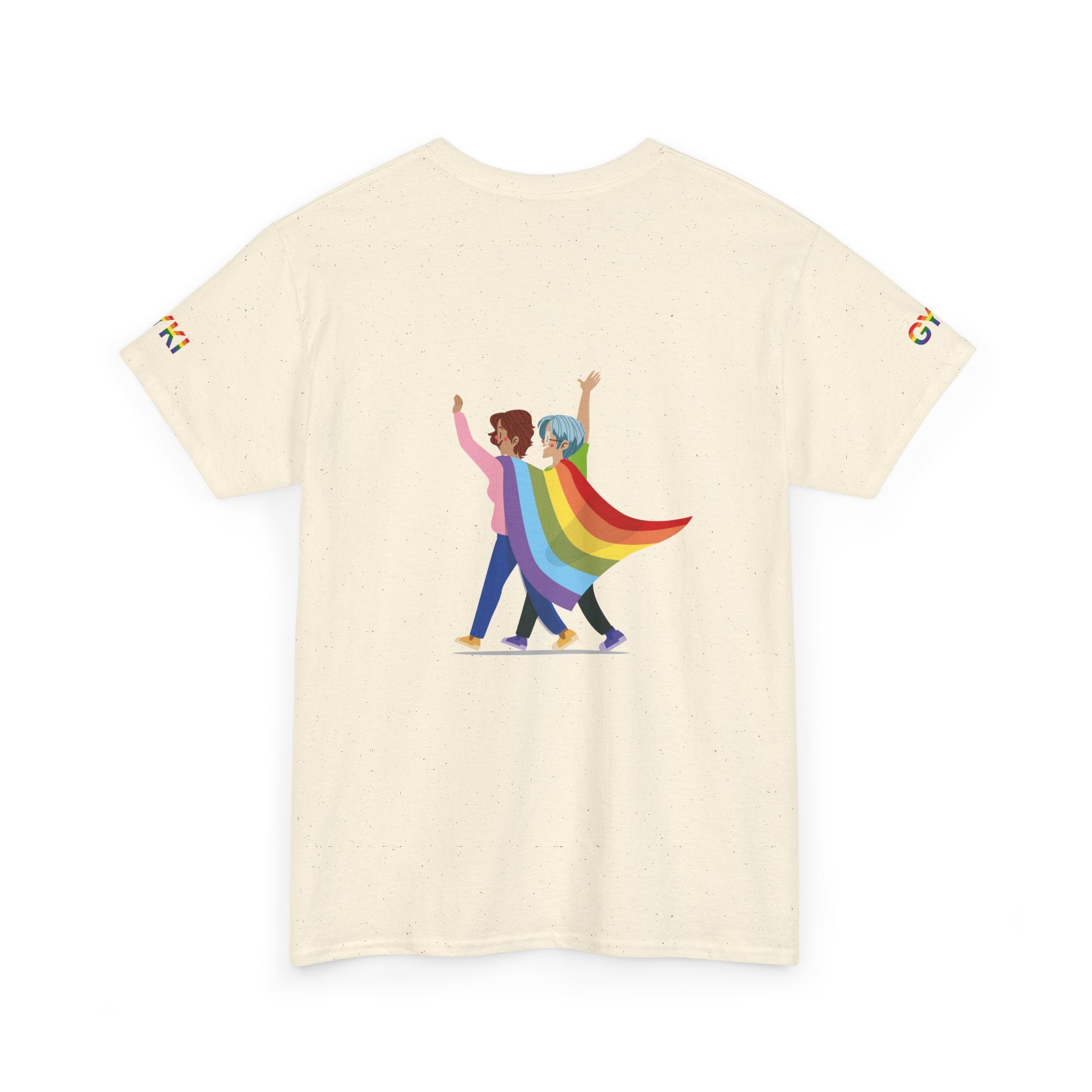 Pride Celebration Tee, Unisex Heavy Cotton Tee, LGBTQ+ Shirt, Rainbow Apparel, Gift for Pride Month, Soft Casual Wear