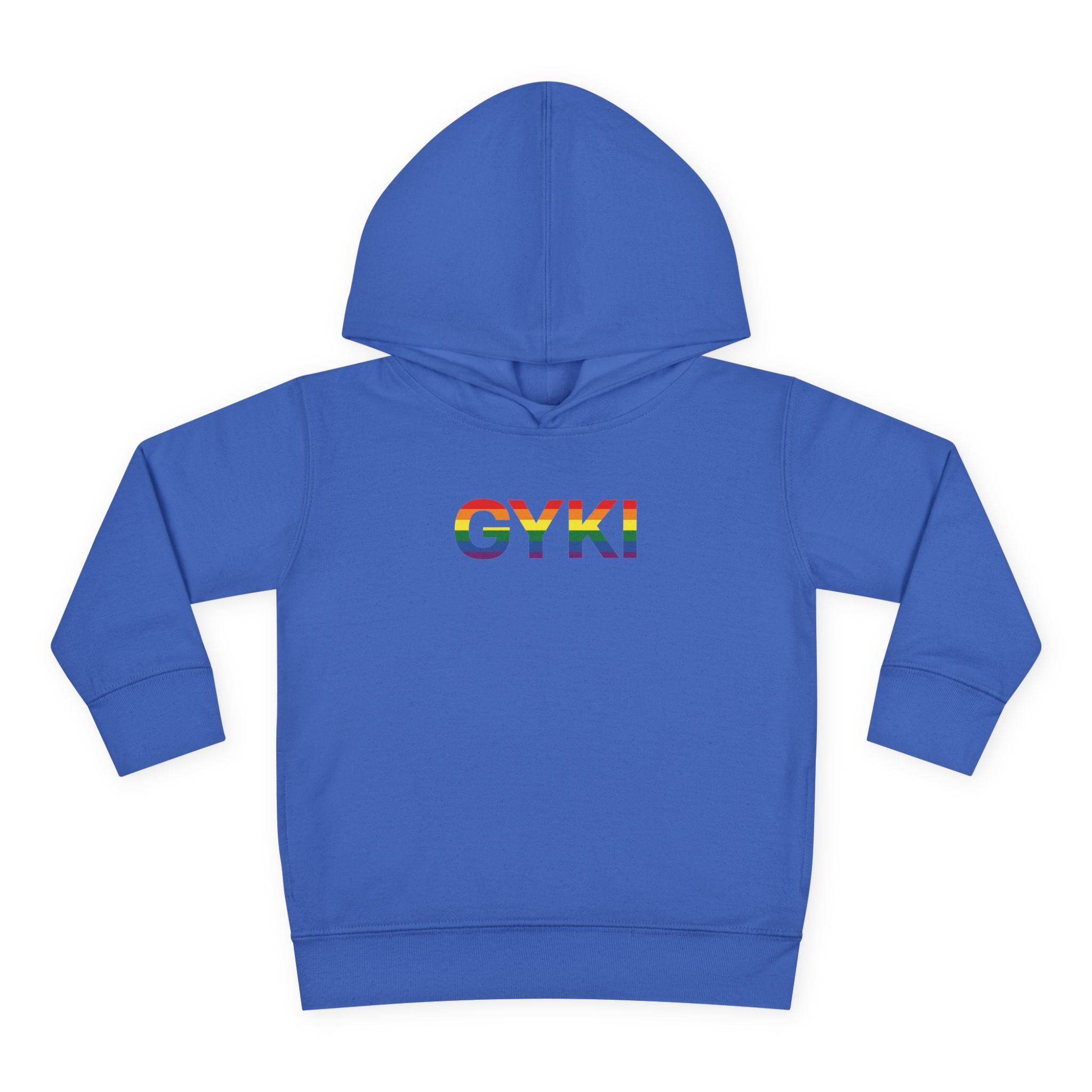 Rainbow Pride Toddler Fleece Hoodie - Cute Cozy Apparel for Kids, LGBTQ+ Support, Gift for Birthdays, Celebrations, and Playdates