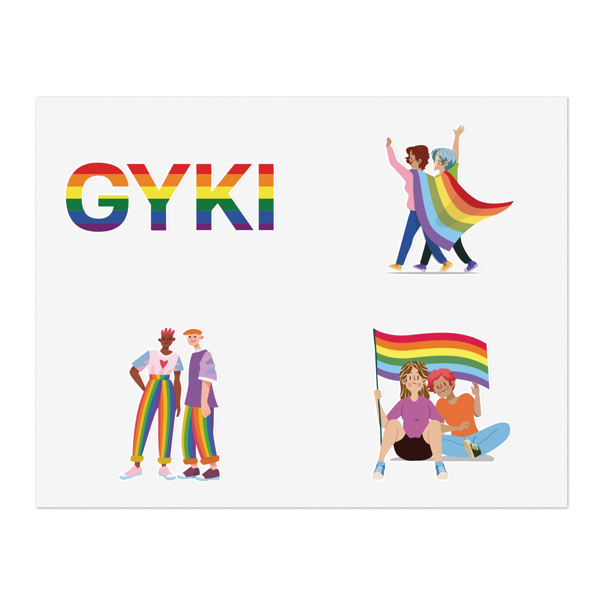 Pride Sticker Sheets, Colorful LGBTQ+ Decals for LGBTQ+ Pride Month, Home Decor, Fun Gifts, Rainbow Stickers, Party Decorations