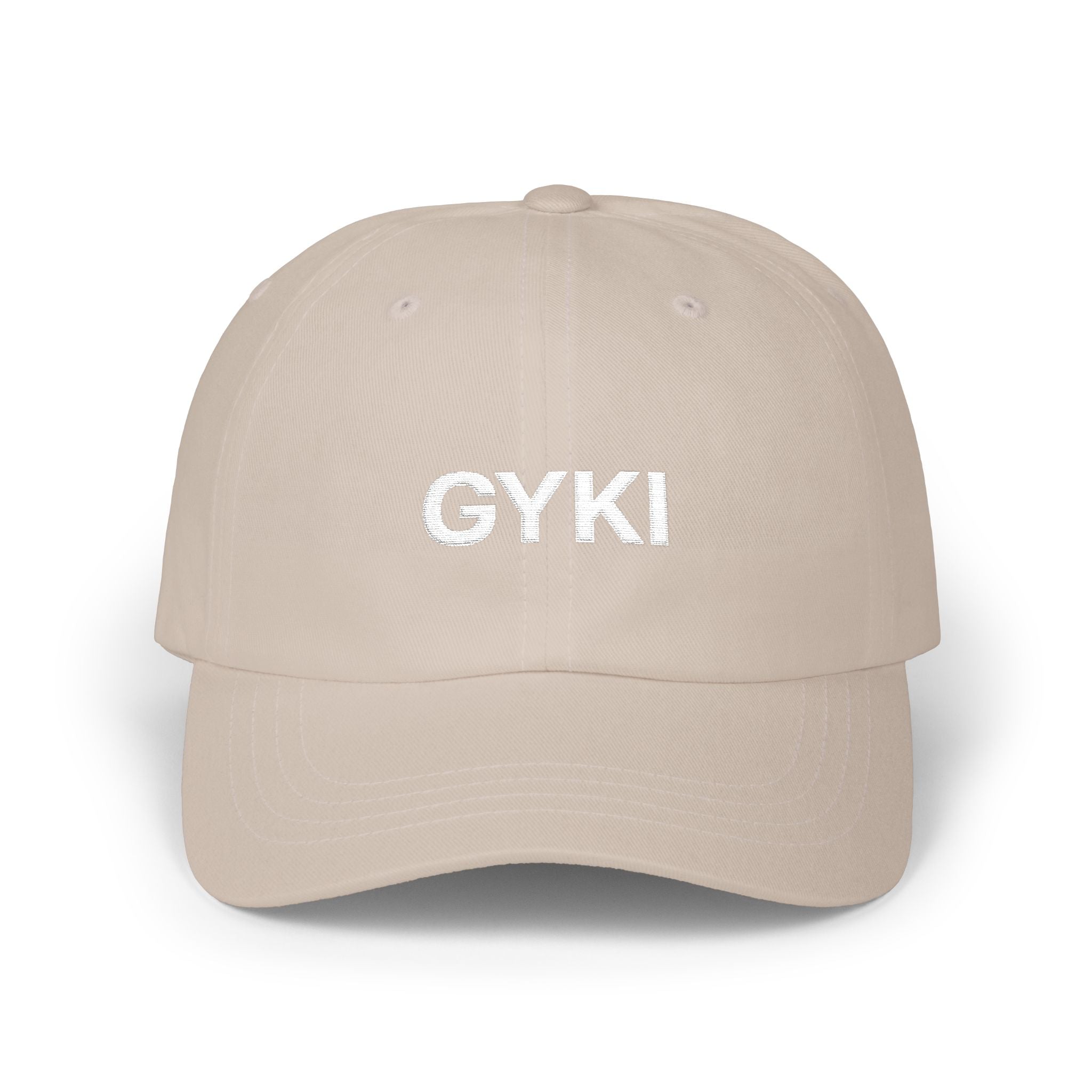 Classic Dad Cap with GYKI Design, Casual Cap for Everyday Use, Trendy Gift for Dads, Adjustable Sun Hat, Perfect for Outdoor Activities
