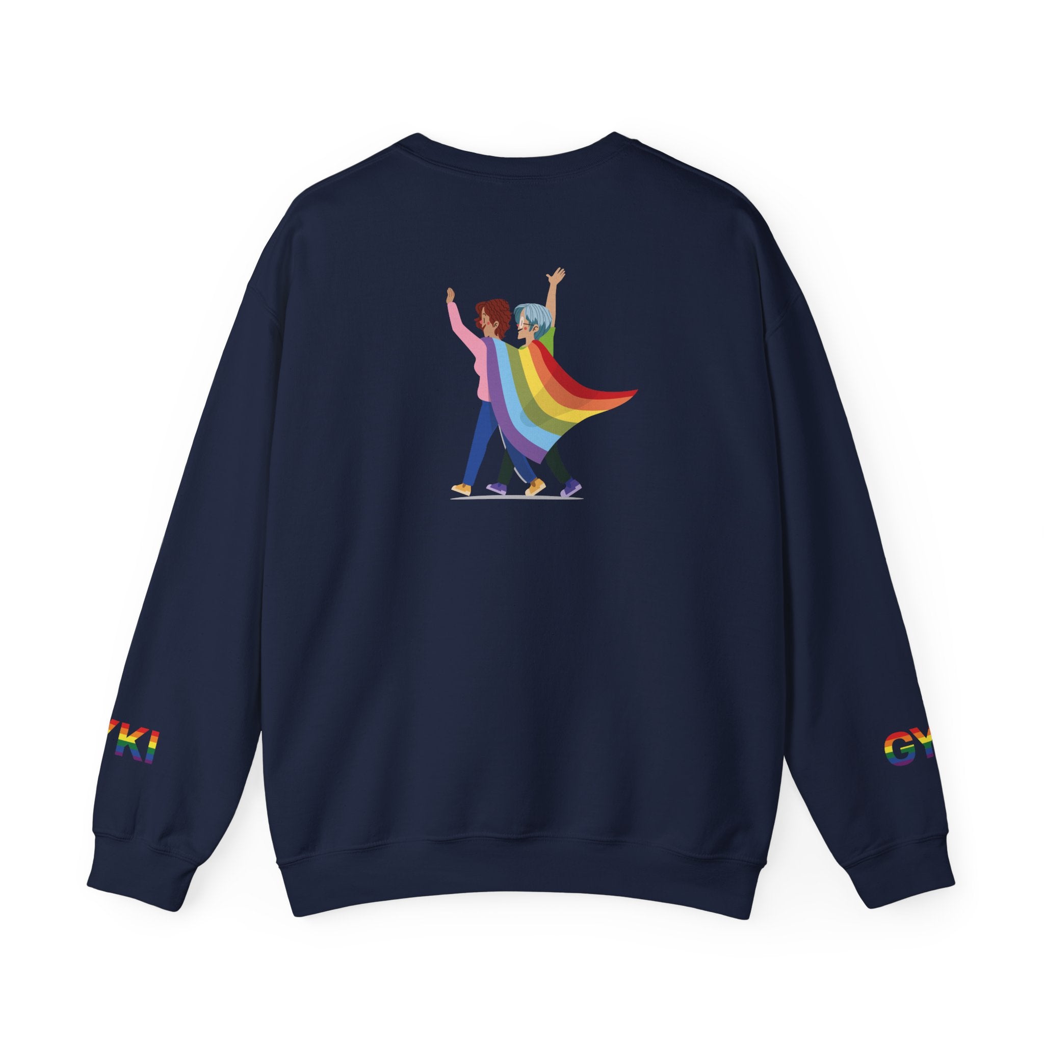 Pride Celebration Crewneck Sweatshirt, Unisex Sweatshirt, LGBTQ+ Apparel, Rainbow Sweatshirt, Equality Gift, Cozy Layering
