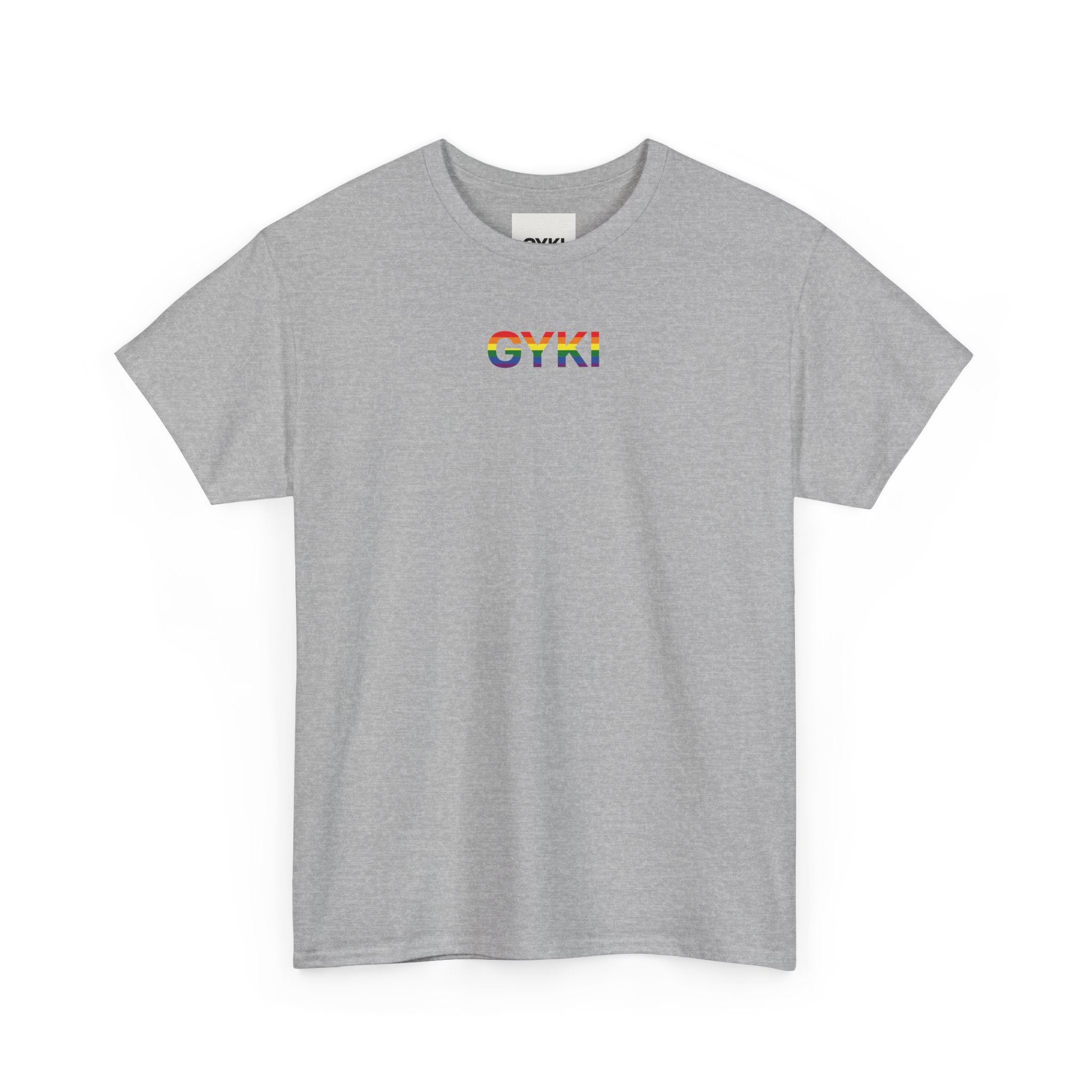 Pride Celebration Tee, Unisex Heavy Cotton Shirt, LGBTQ+ Activism Apparel, Gift for Pride Month, Rainbow Graphic T-Shirt