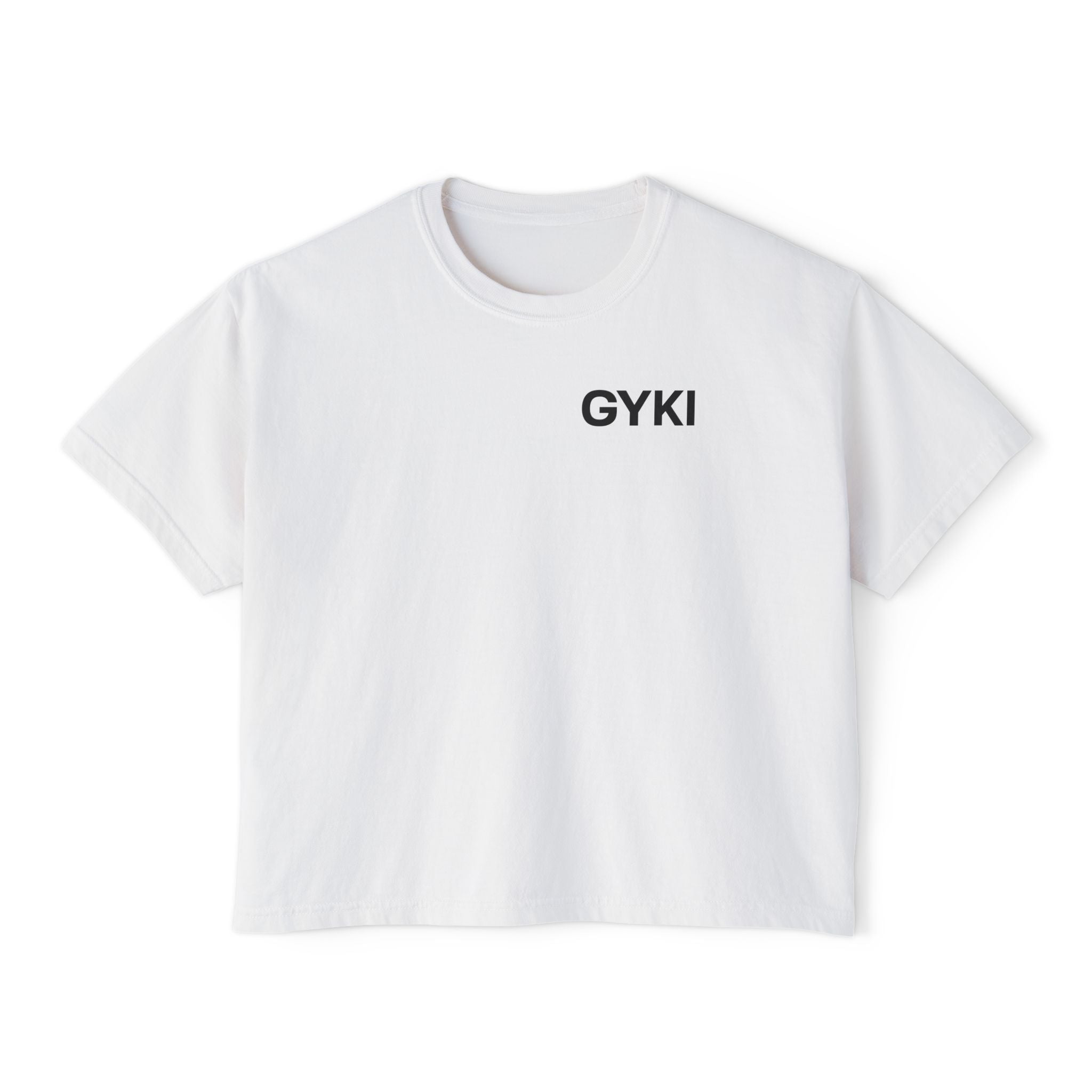 GYKI Women's Boxy Tee - Casual Chic Top, Perfect for Everyday Wear, Gift for Her, Comfortable Fashion, Summer Essentials