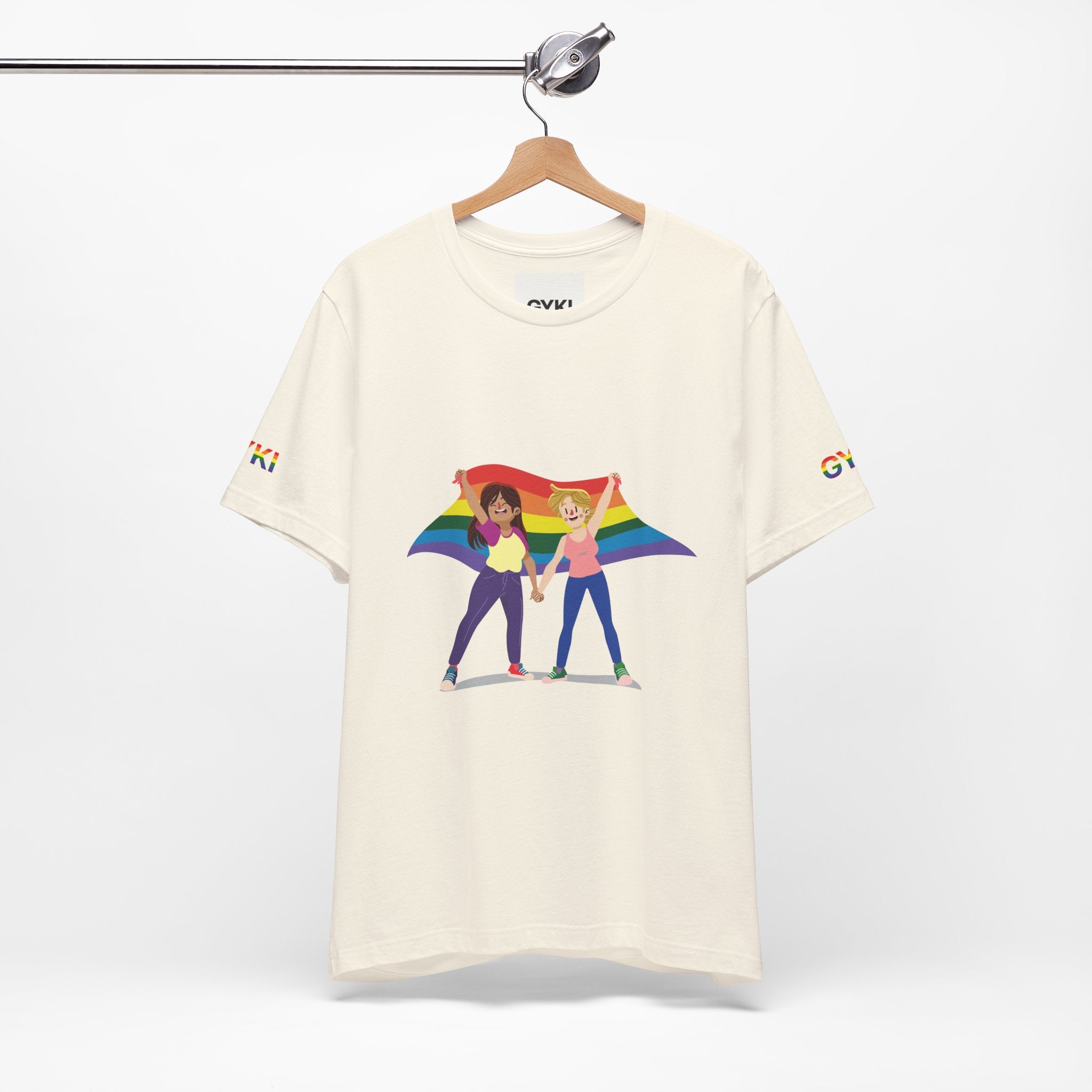 Pride Unity Tee: Rainbow Love, LGBTQ+ Shirt, Equality Apparel, Summer Festival Fashion, Unisex Graphic Tee