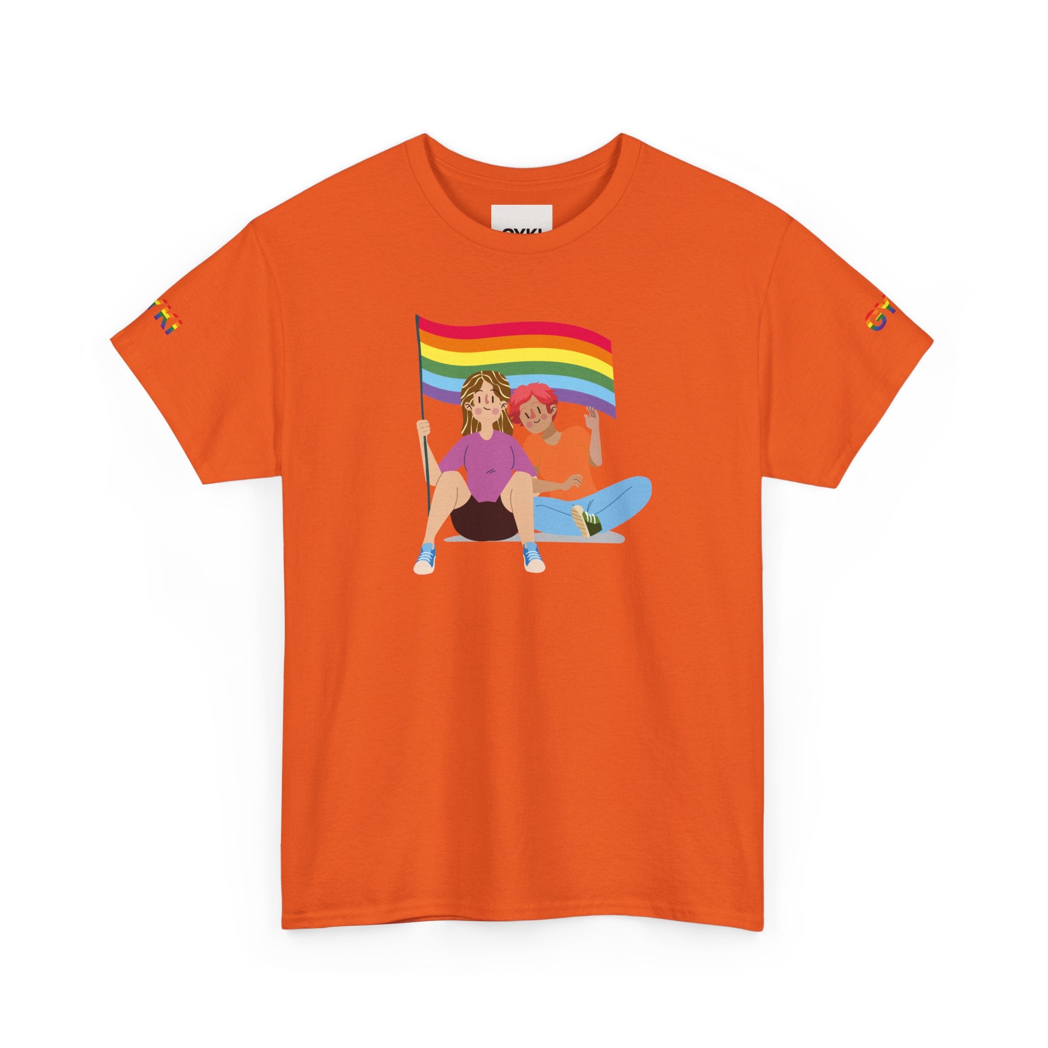 Pride Celebration Graphic Tee, LGBTQ+ Unisex Heavy Tee, Pride Month, Festival Outfit, Everyday Wear, Gift for Allies