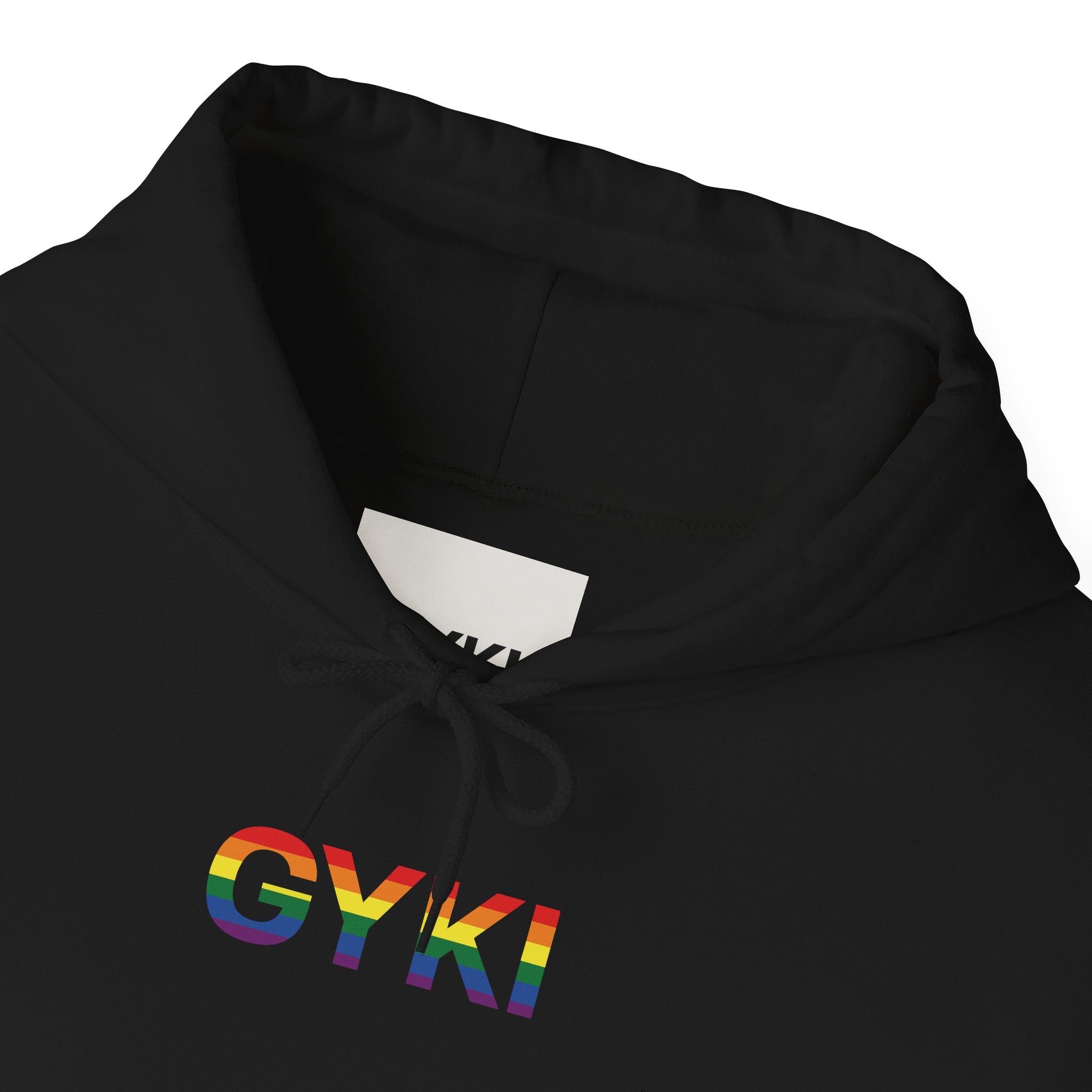 Rainbow Pride Hooded Sweatshirt, Unisex Hoodie, LGBTQ+ Apparel, Cozy Sweatshirt, Gift for Pride Month, Casual Streetwear
