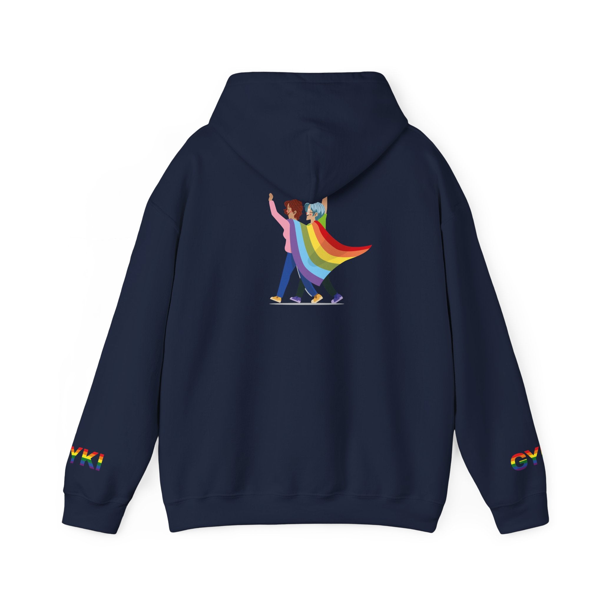 Pride Celebration Hoodie, Unisex Rainbow Sweatshirt, LGBTQ+ Gift, Cozy Hooded Pullover, Perfect for Pride Month and Everyday Wear