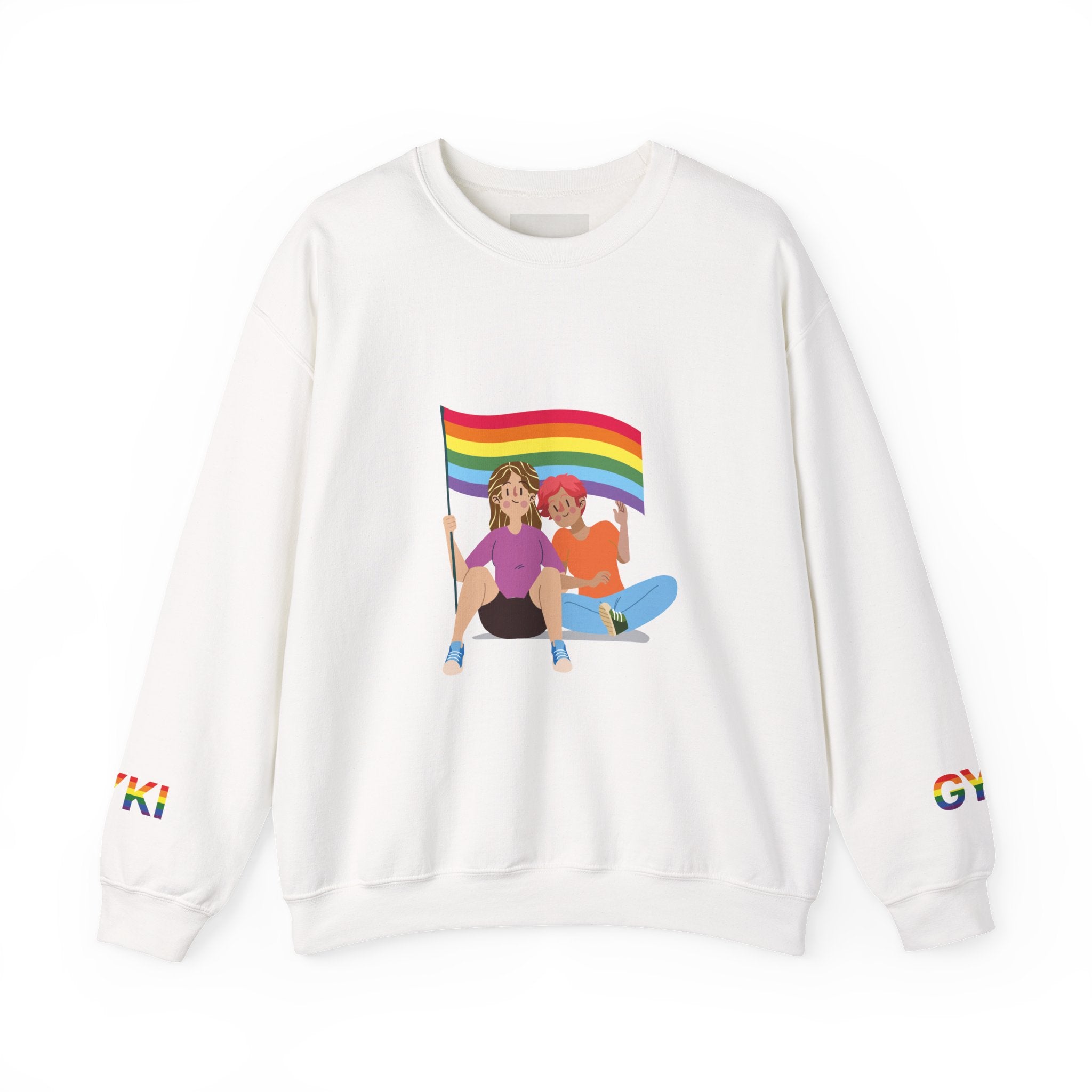 Pride Celebration Crewneck Sweatshirt, LGBTQ Pride Sweatshirt, Colorful Equality Top, Rainbow Sweatshirt, Festival Apparel