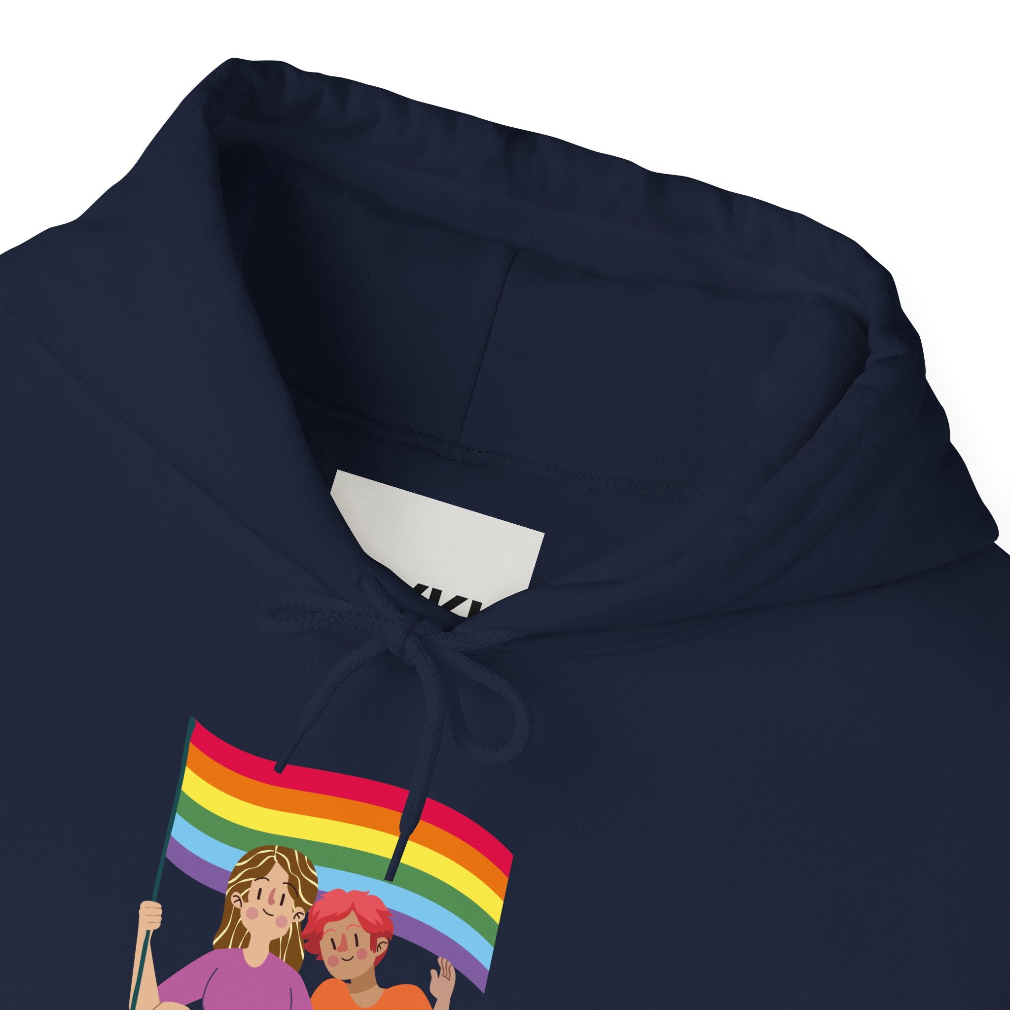 Pride Celebration Hoodie, Unisex Rainbow Sweatshirt for LGBTQ+, Comfortable Gift for Pride Month, Cozy Casual Wear, Fun Summer Apparel