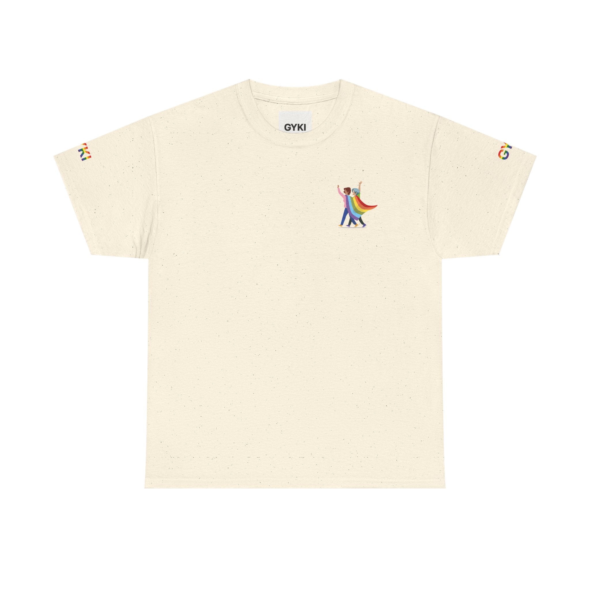 Pride Celebration Tee, Unisex Cotton T-Shirt, Rainbow Graphic Shirt, LGBTQ+ Pride Apparel, Summer Festival Wear, Gift for Allies