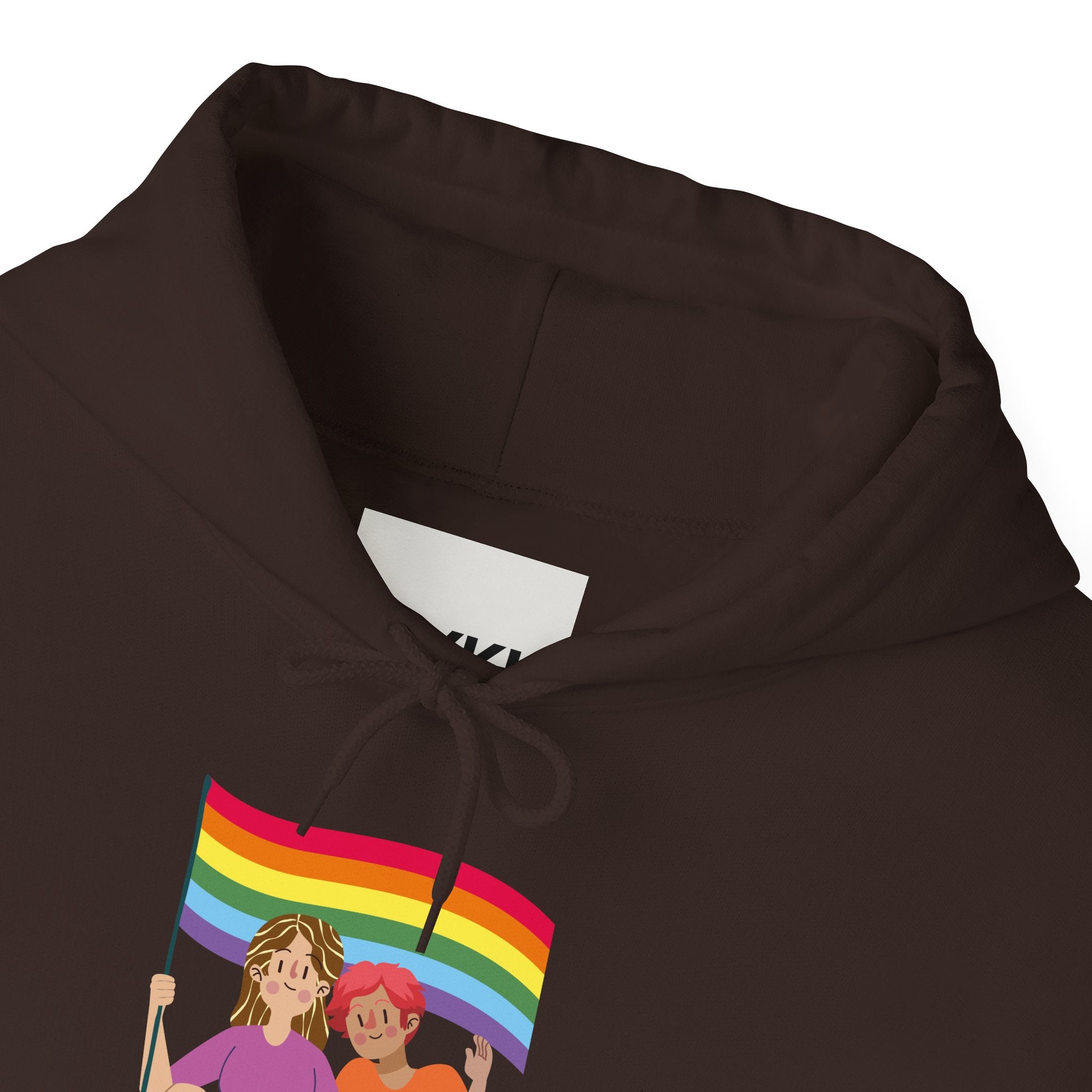 Pride Celebration Hoodie, Unisex Rainbow Sweatshirt for LGBTQ+, Comfortable Gift for Pride Month, Cozy Casual Wear, Fun Summer Apparel