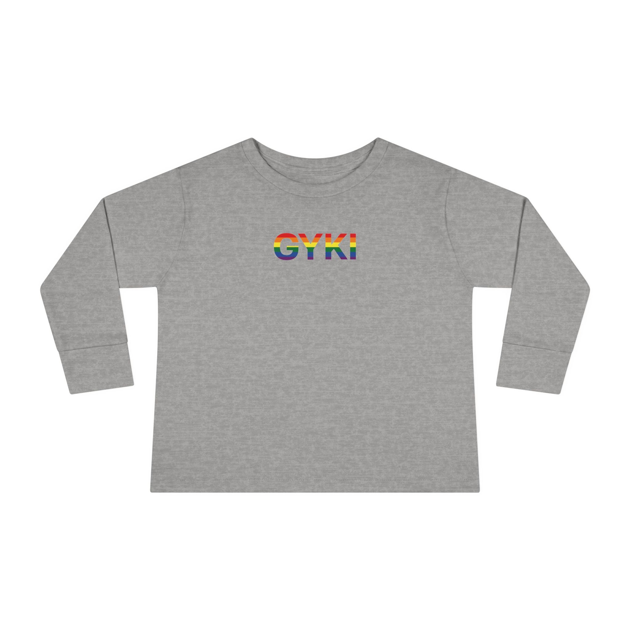 Colorful Rainbow Toddler Long Sleeve Tee, Kids Gift, Birthday Outfit, Pride Apparel, Cute and Comfy Tee for Little Ones