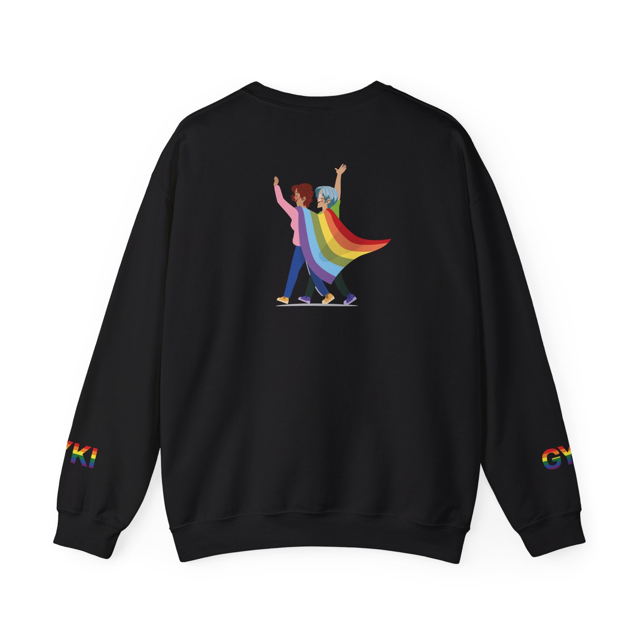 Pride Celebration Crewneck Sweatshirt, Unisex Sweatshirt, LGBTQ+ Apparel, Rainbow Sweatshirt, Equality Gift, Cozy Layering
