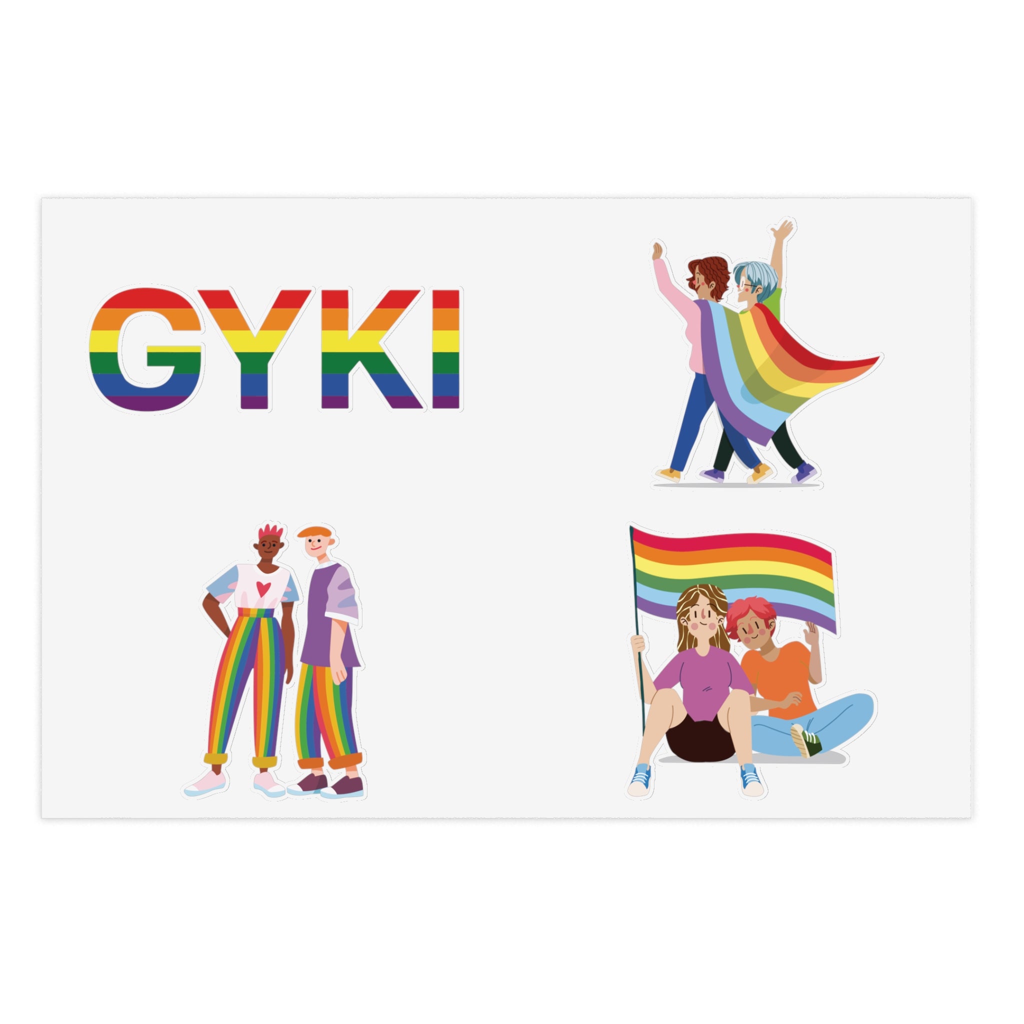 Pride Sticker Sheets, Colorful LGBTQ+ Decals for LGBTQ+ Pride Month, Home Decor, Fun Gifts, Rainbow Stickers, Party Decorations