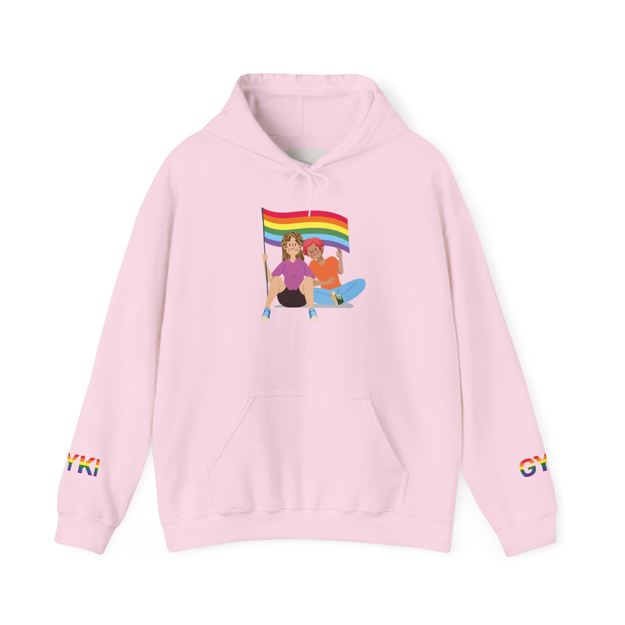 Pride Celebration Hoodie, Unisex Rainbow Sweatshirt for LGBTQ+, Comfortable Gift for Pride Month, Cozy Casual Wear, Fun Summer Apparel