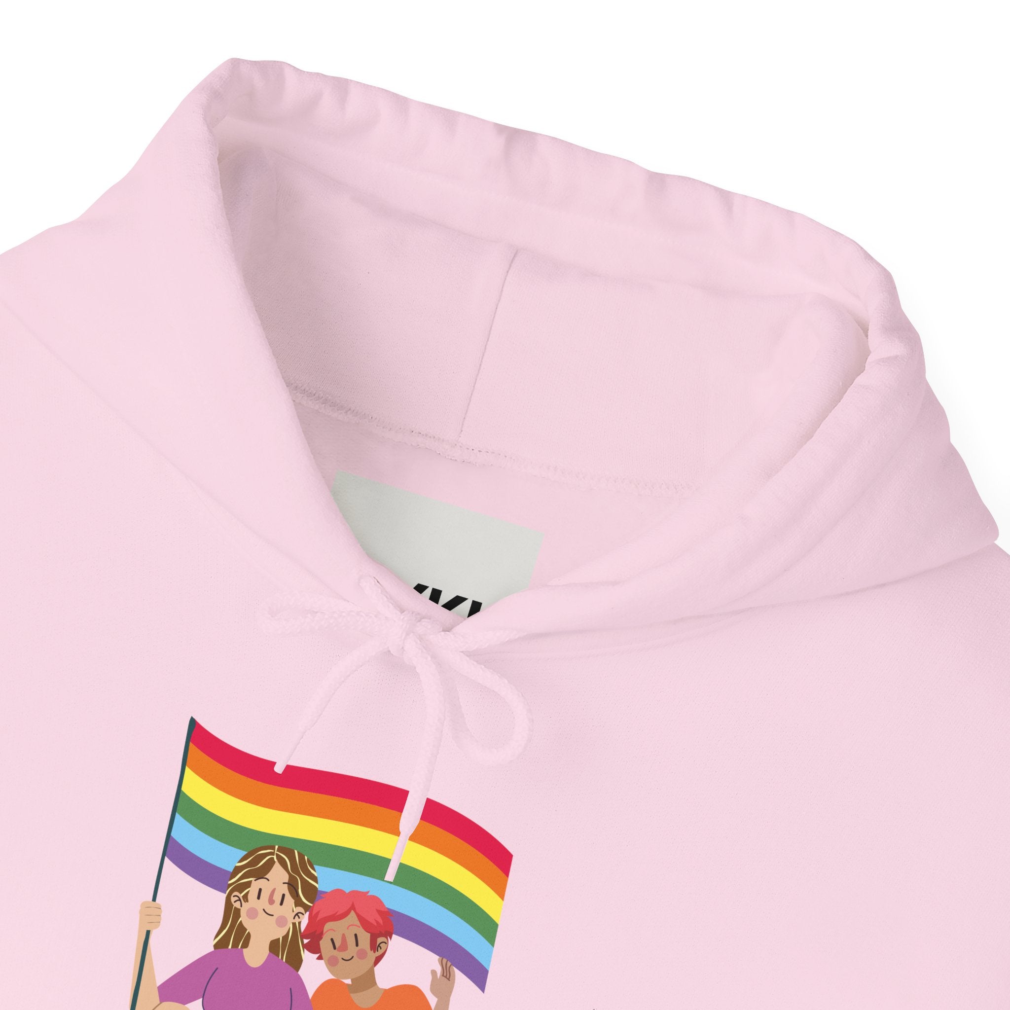 Pride Celebration Hoodie, Unisex Rainbow Sweatshirt for LGBTQ+, Comfortable Gift for Pride Month, Cozy Casual Wear, Fun Summer Apparel