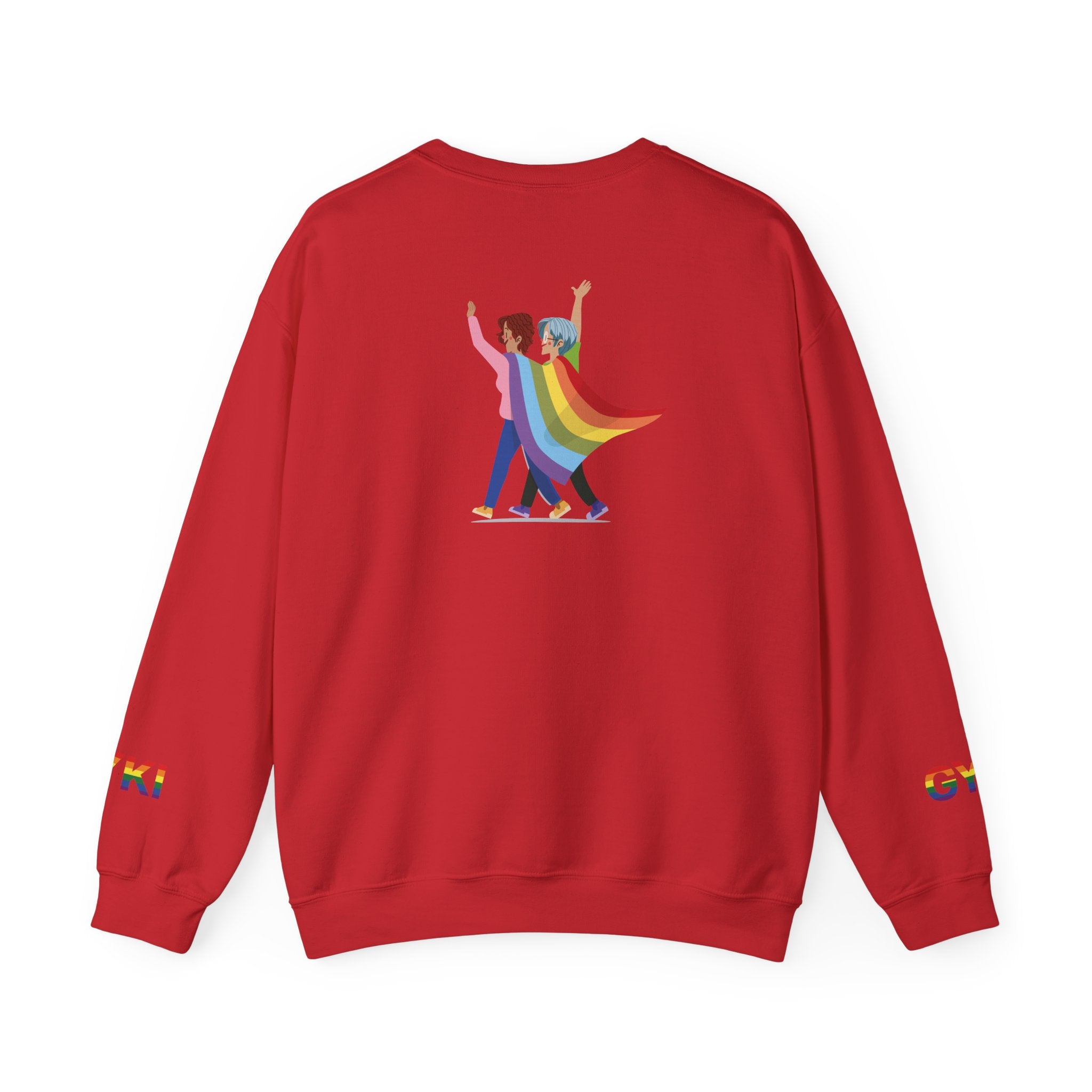 Pride Celebration Crewneck Sweatshirt, Unisex Sweatshirt, LGBTQ+ Apparel, Rainbow Sweatshirt, Equality Gift, Cozy Layering