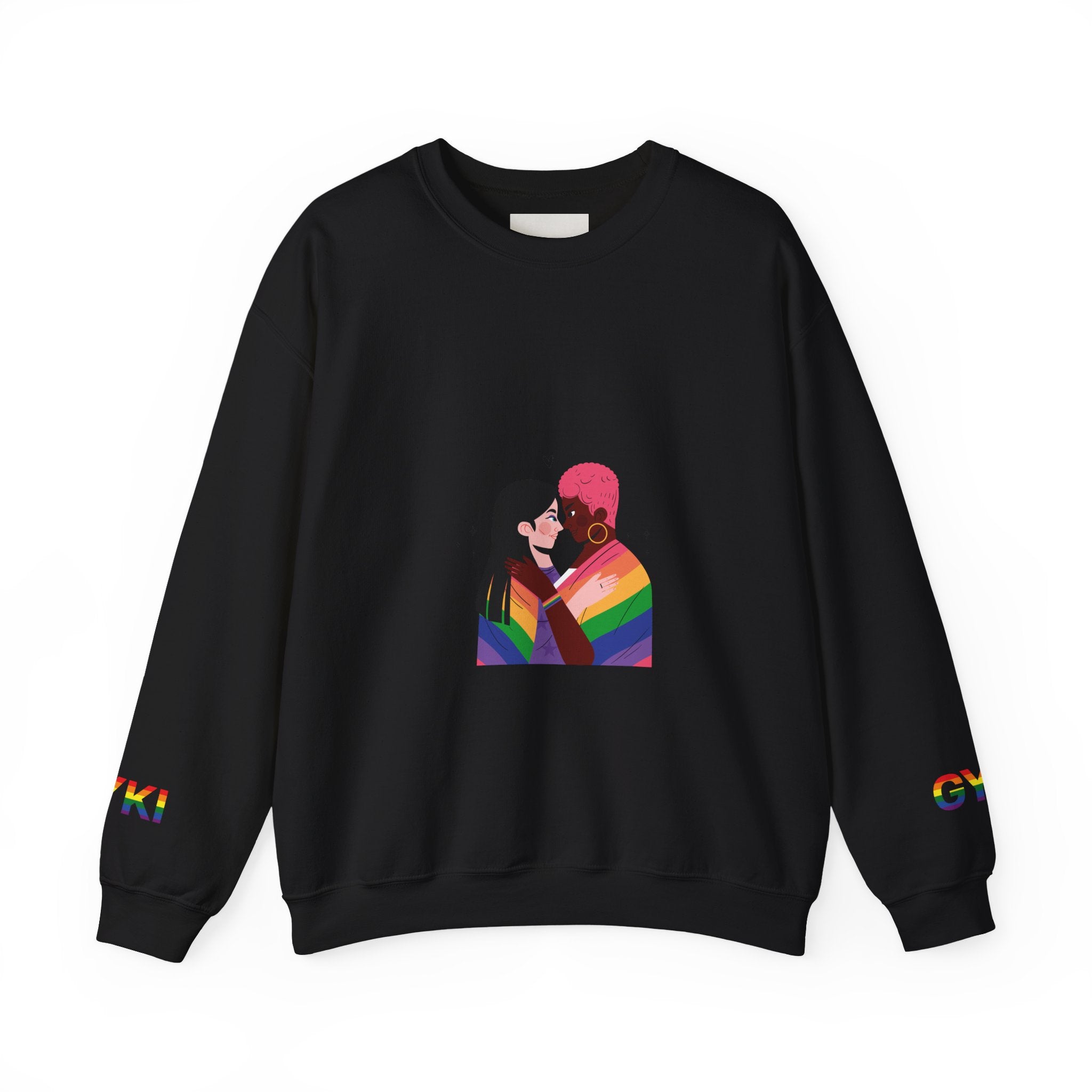 LGBTQ+ Love Unisex Crewneck Sweatshirt, Rainbow Sweatshirt, Pride Apparel, Gender Equality, Cozy LGBTQ Gift, Gender Expression Fashion