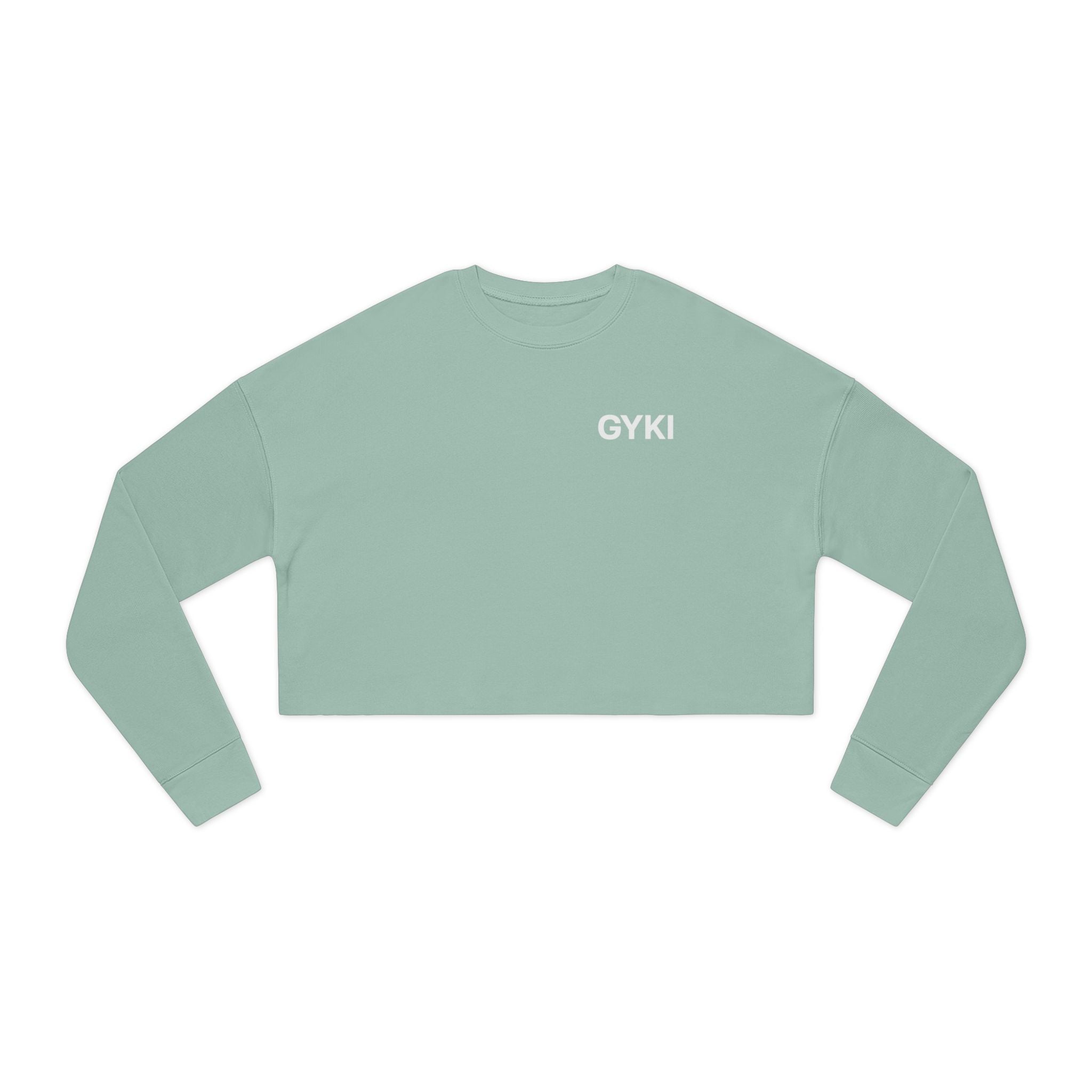 Cropped Sweatshirt with 'GYKI' - Trendy Women's Fashion, Casual Wear, Gift for Her, Spring Style, Relaxed Fit