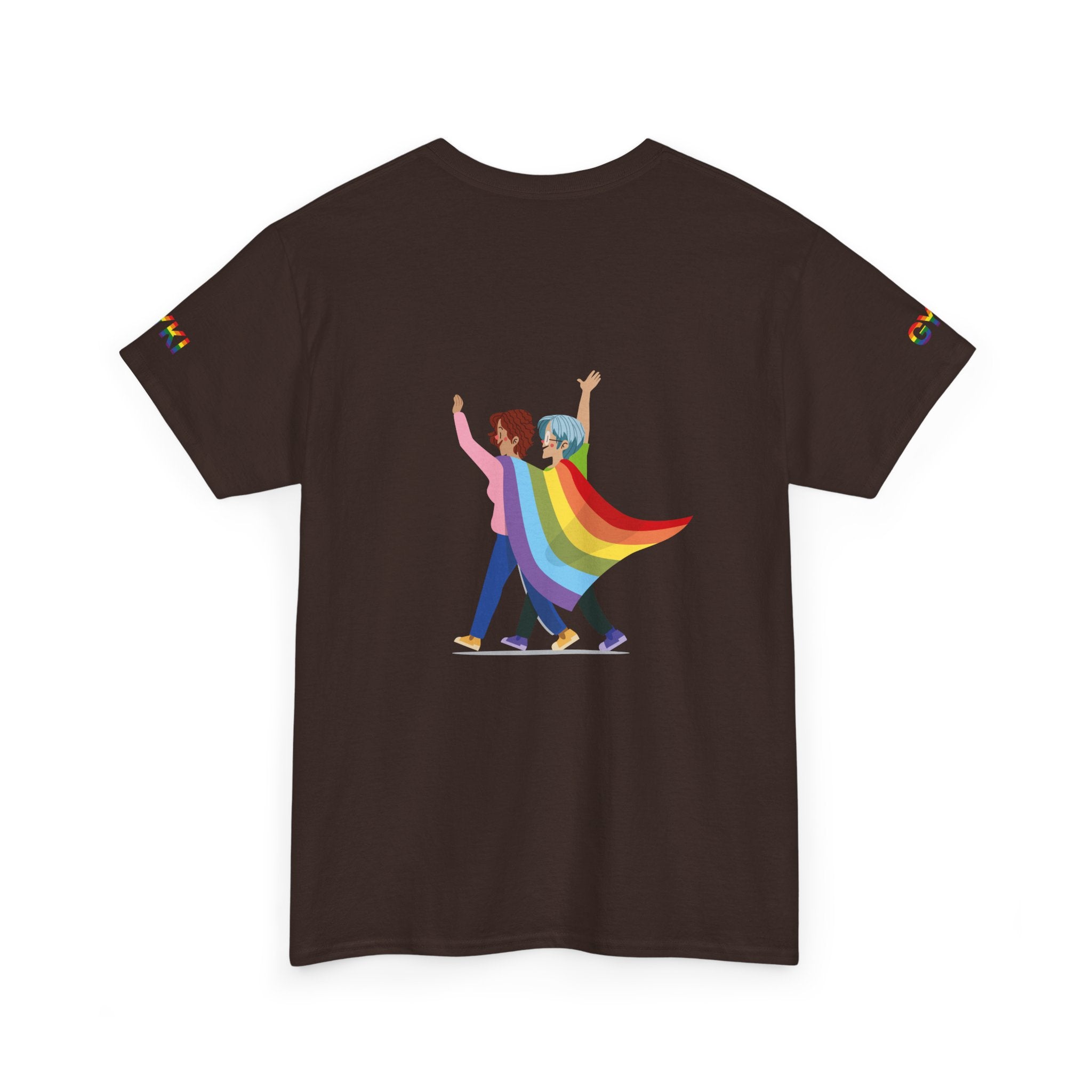 Pride Celebration Tee, Unisex Heavy Cotton Tee, LGBTQ+ Shirt, Rainbow Apparel, Gift for Pride Month, Soft Casual Wear