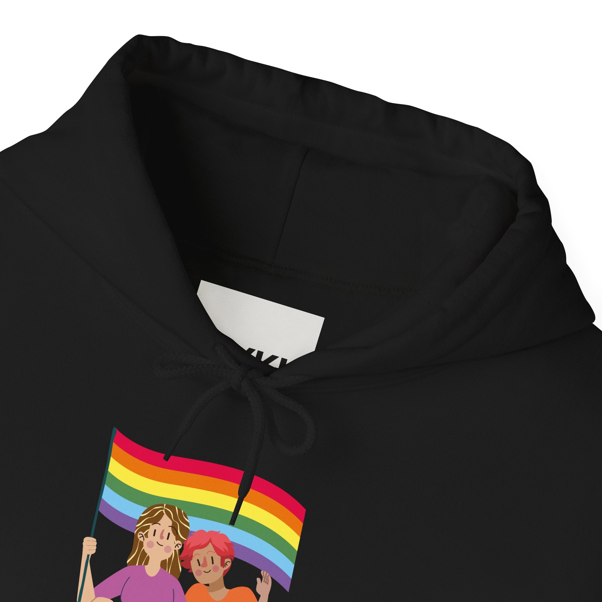Pride Celebration Hoodie, Unisex Rainbow Sweatshirt for LGBTQ+, Comfortable Gift for Pride Month, Cozy Casual Wear, Fun Summer Apparel