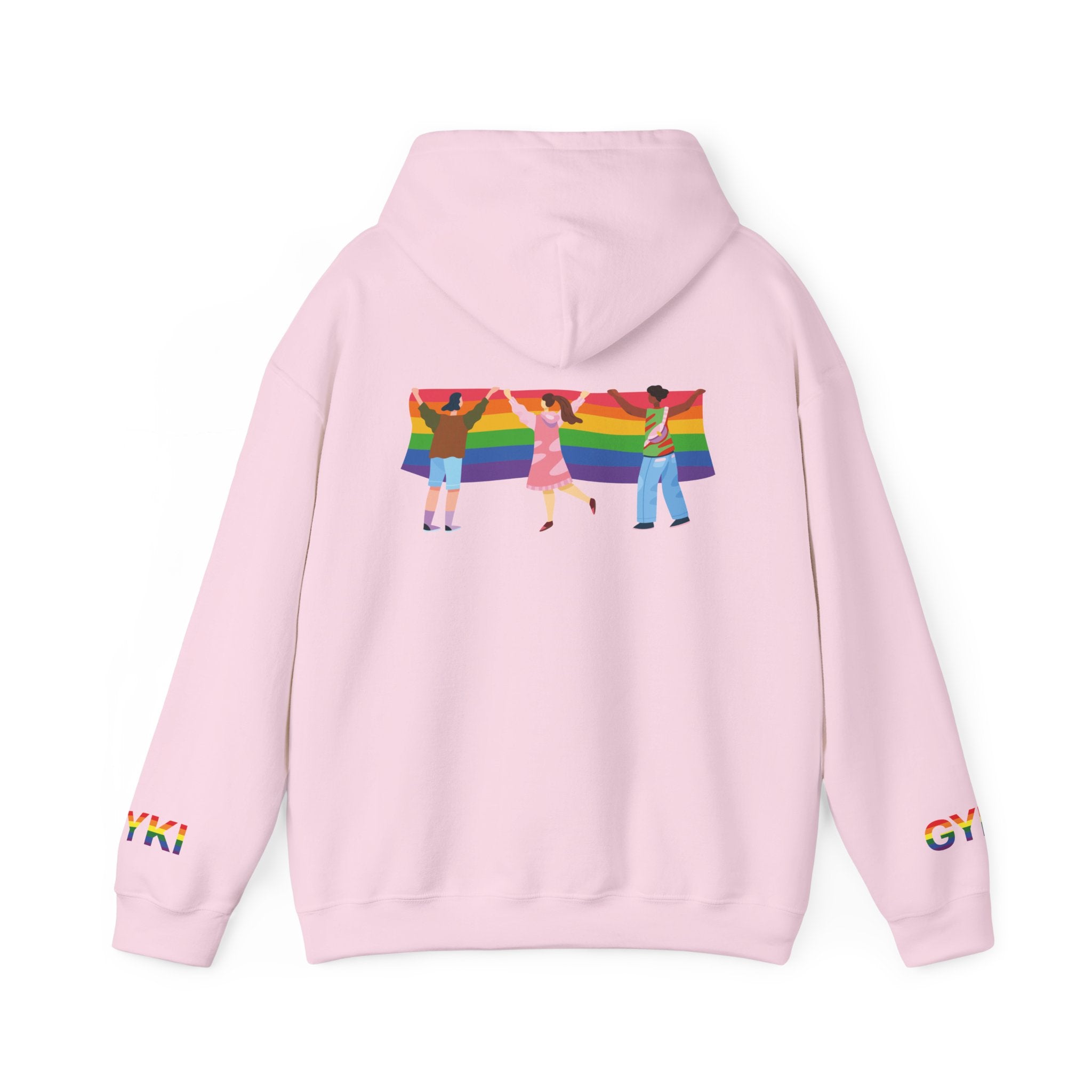 Pride Celebration Unisex Hoodie, Rainbow Sweatshirt, LGBTQ+ Apparel, Comfortable Streetwear, Gifts for LGBTQ+ Pride Events