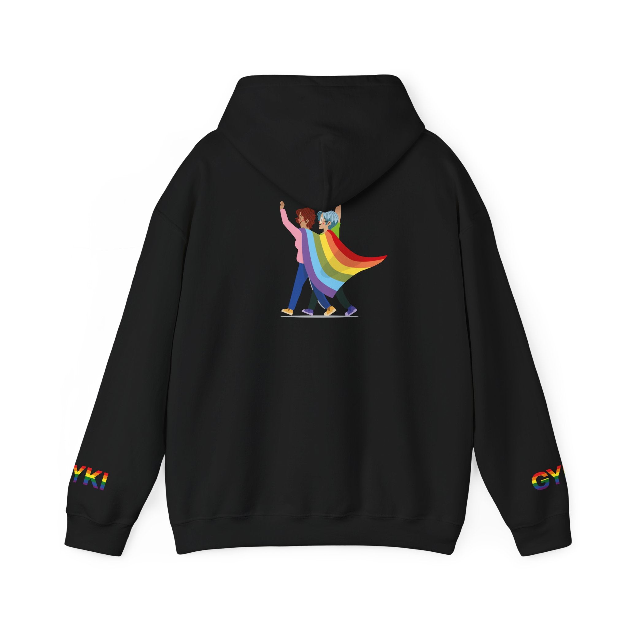 Pride Celebration Hoodie, Unisex Rainbow Sweatshirt, LGBTQ+ Gift, Cozy Hooded Pullover, Perfect for Pride Month and Everyday Wear