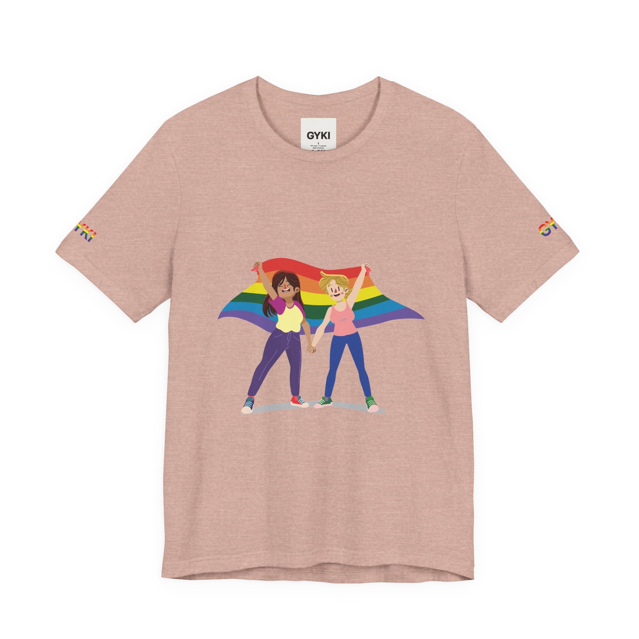 Pride Unity Tee: Rainbow Love, LGBTQ+ Shirt, Equality Apparel, Summer Festival Fashion, Unisex Graphic Tee