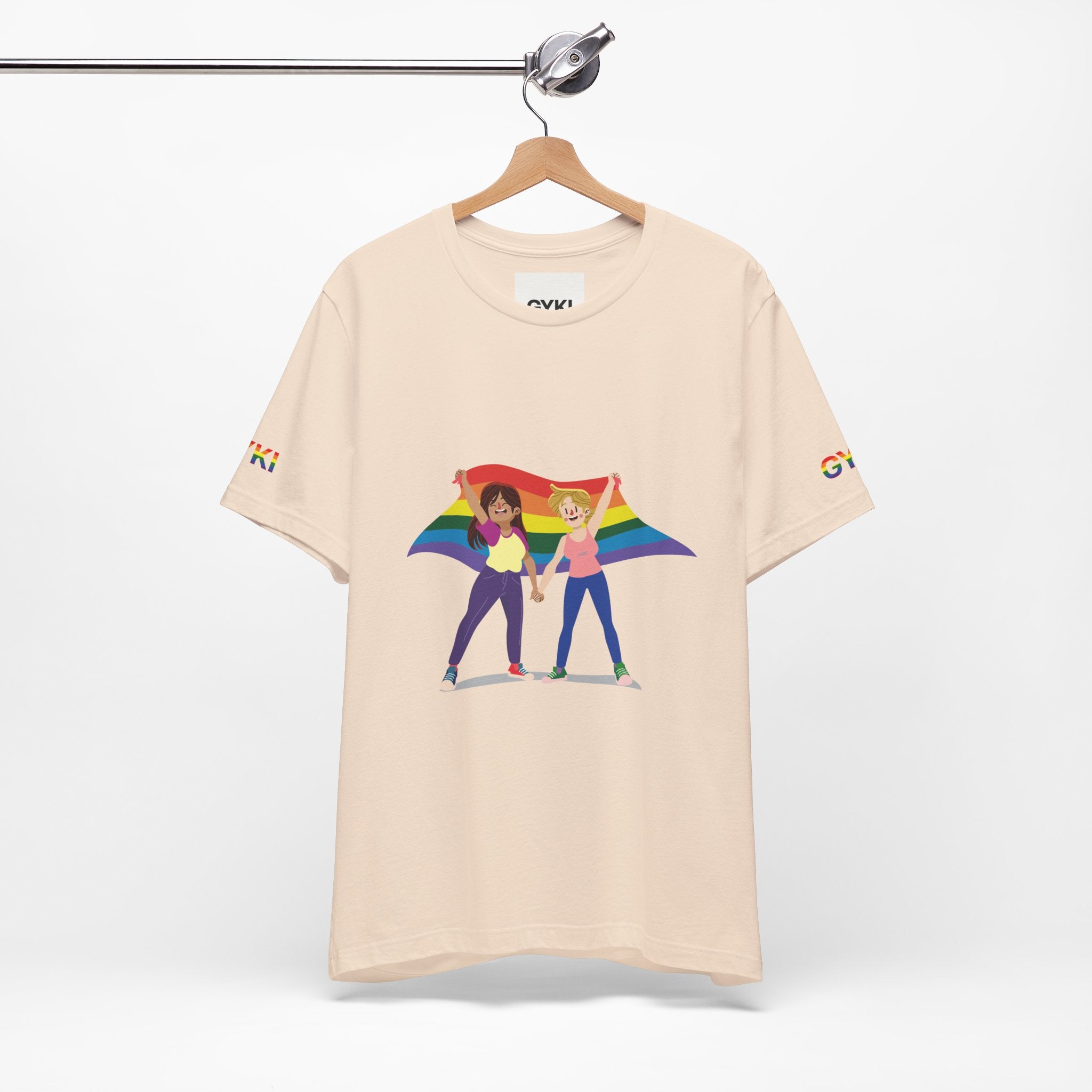 Pride Unity Tee: Rainbow Love, LGBTQ+ Shirt, Equality Apparel, Summer Festival Fashion, Unisex Graphic Tee