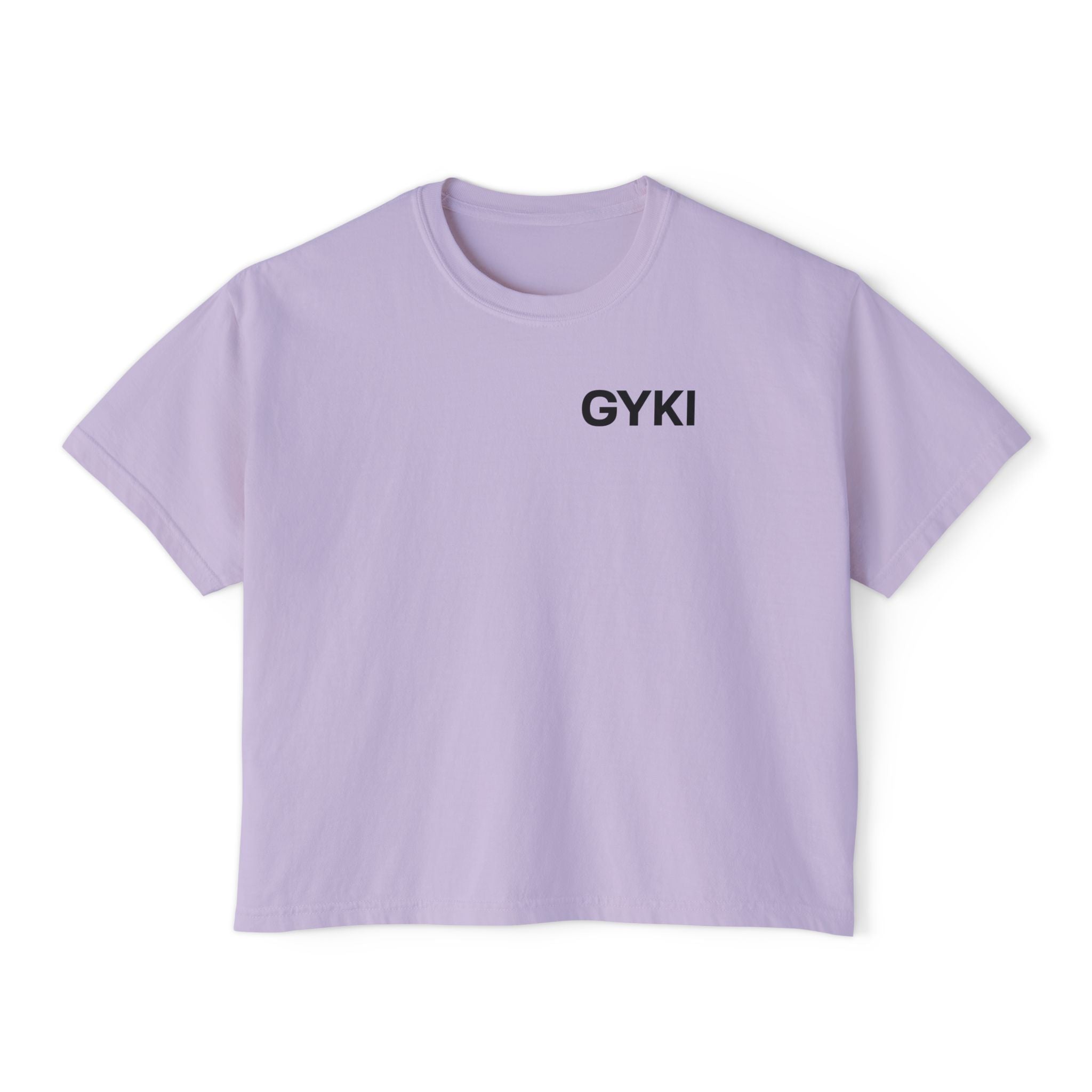 GYKI Women's Boxy Tee - Casual Chic Top, Perfect for Everyday Wear, Gift for Her, Comfortable Fashion, Summer Essentials