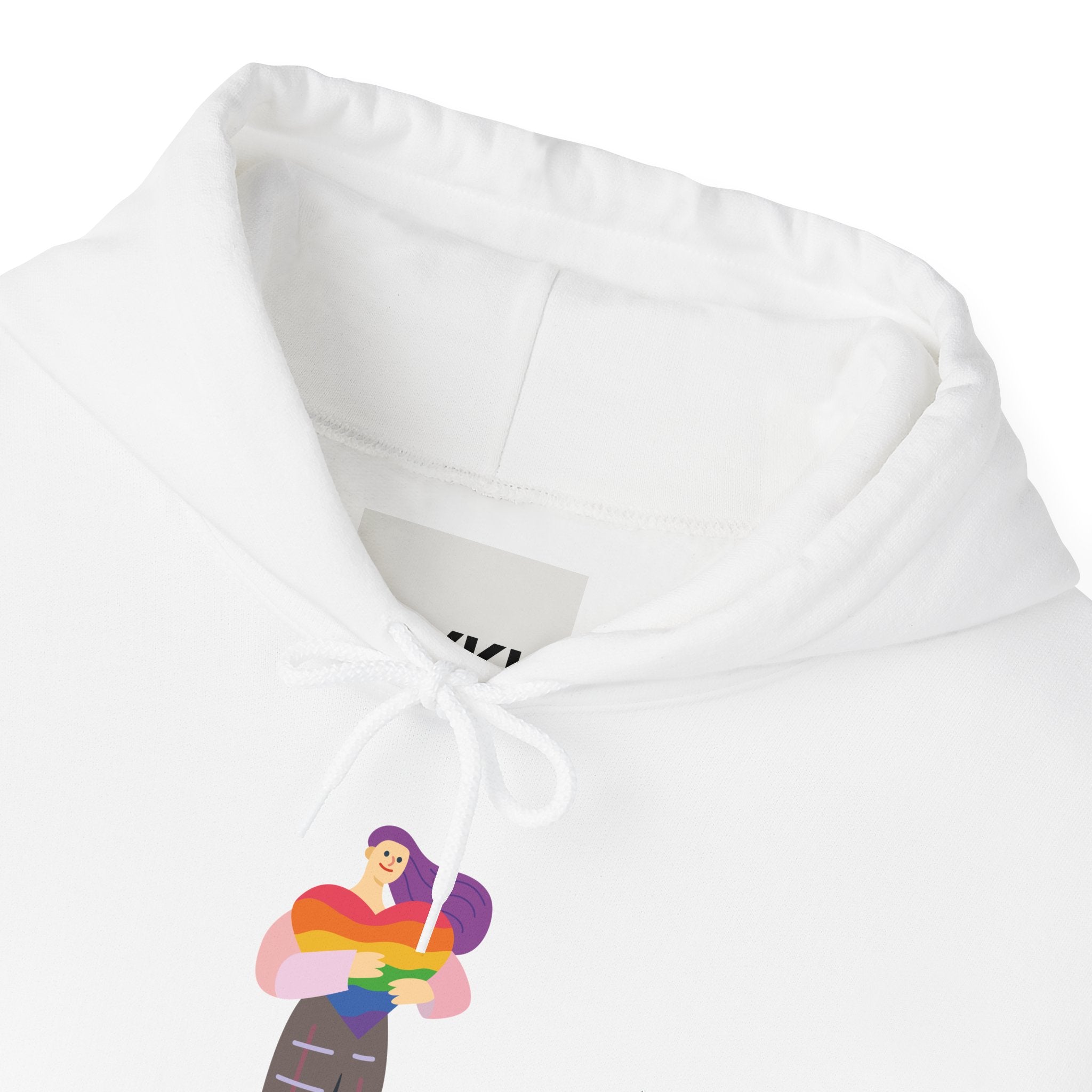 Vibrant Unisex Hooded Sweatshirt - Cozy LGBTQ+ Pride Hoodie, Comfortable Casual Wear, Colorful Everyday Style, Gift for Him/Her