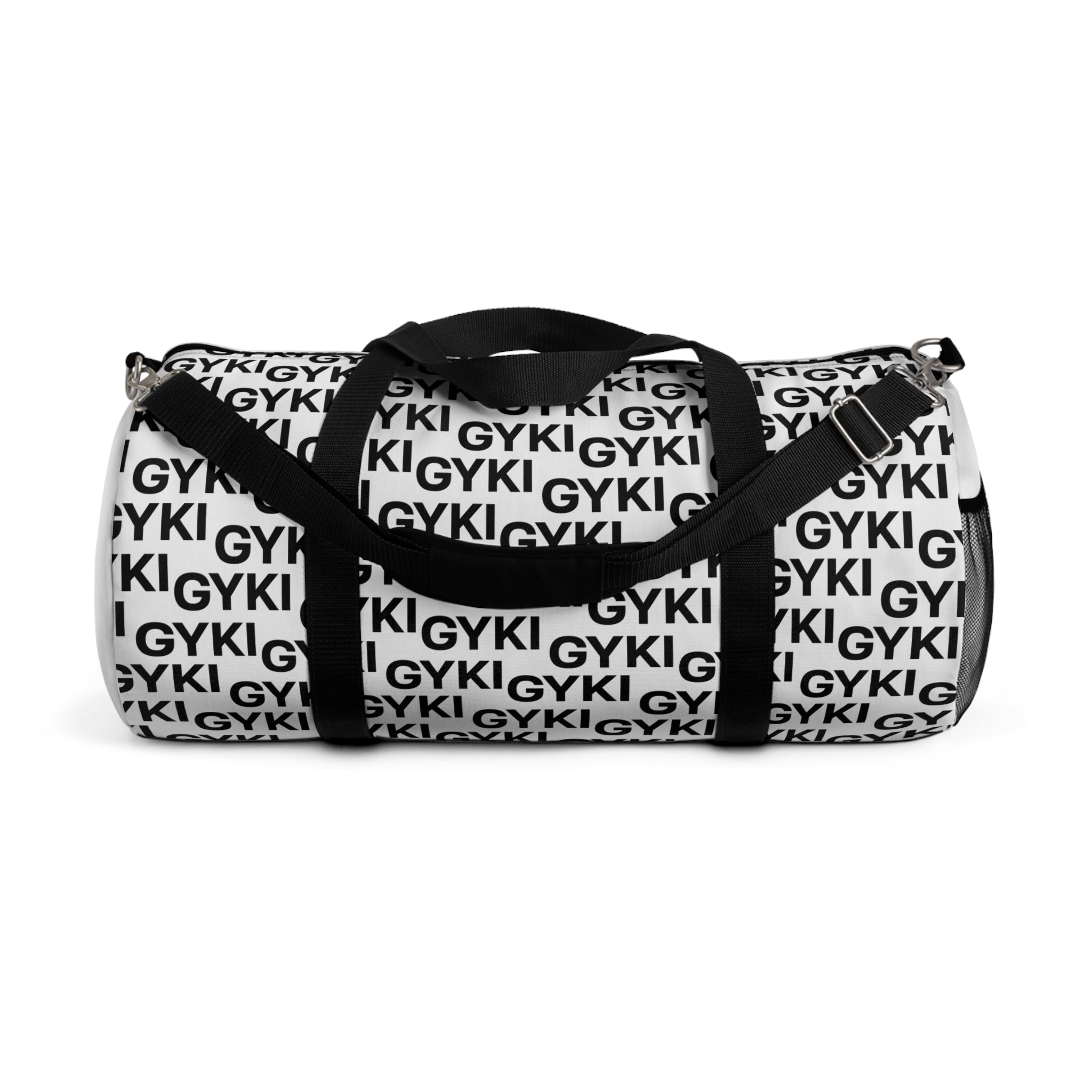 Stylish Monochrome Duffel Bag - Gym, Travel, Sports Gear, Weekend Getaways, Personalized Bag, Trendy Accessory