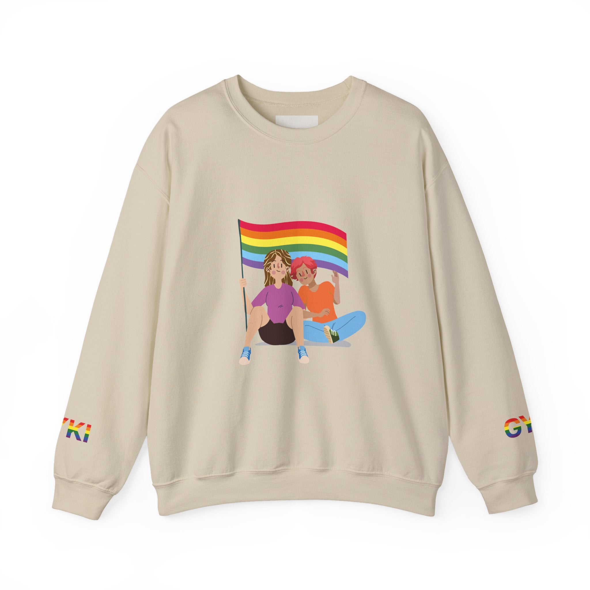 Pride Celebration Crewneck Sweatshirt, LGBTQ Pride Sweatshirt, Colorful Equality Top, Rainbow Sweatshirt, Festival Apparel