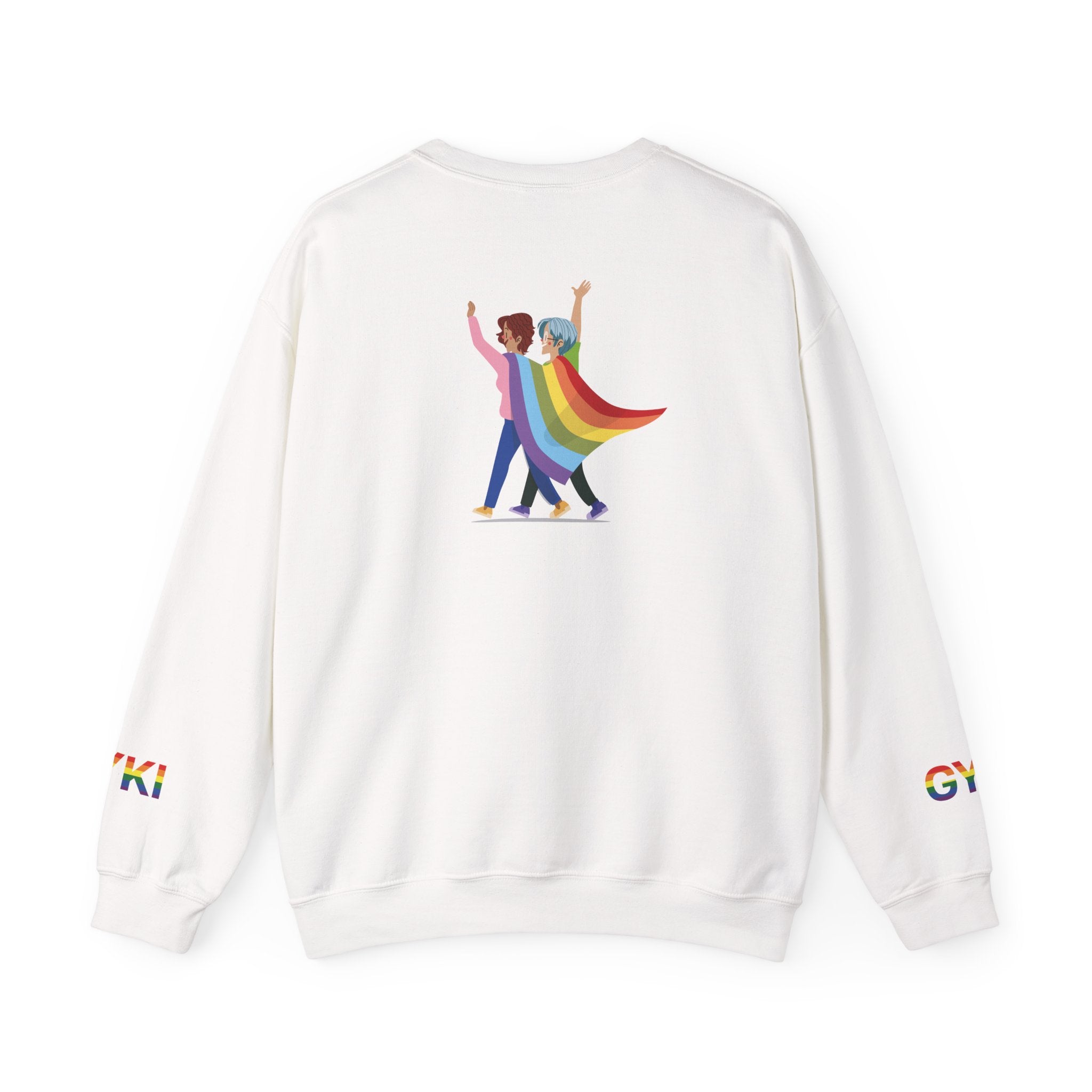 Pride Celebration Crewneck Sweatshirt, Unisex Sweatshirt, LGBTQ+ Apparel, Rainbow Sweatshirt, Equality Gift, Cozy Layering