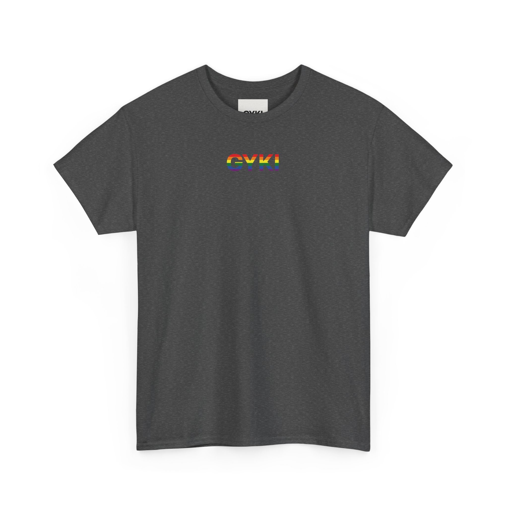Pride Celebration Tee, Unisex Heavy Cotton Shirt, LGBTQ+ Activism Apparel, Gift for Pride Month, Rainbow Graphic T-Shirt