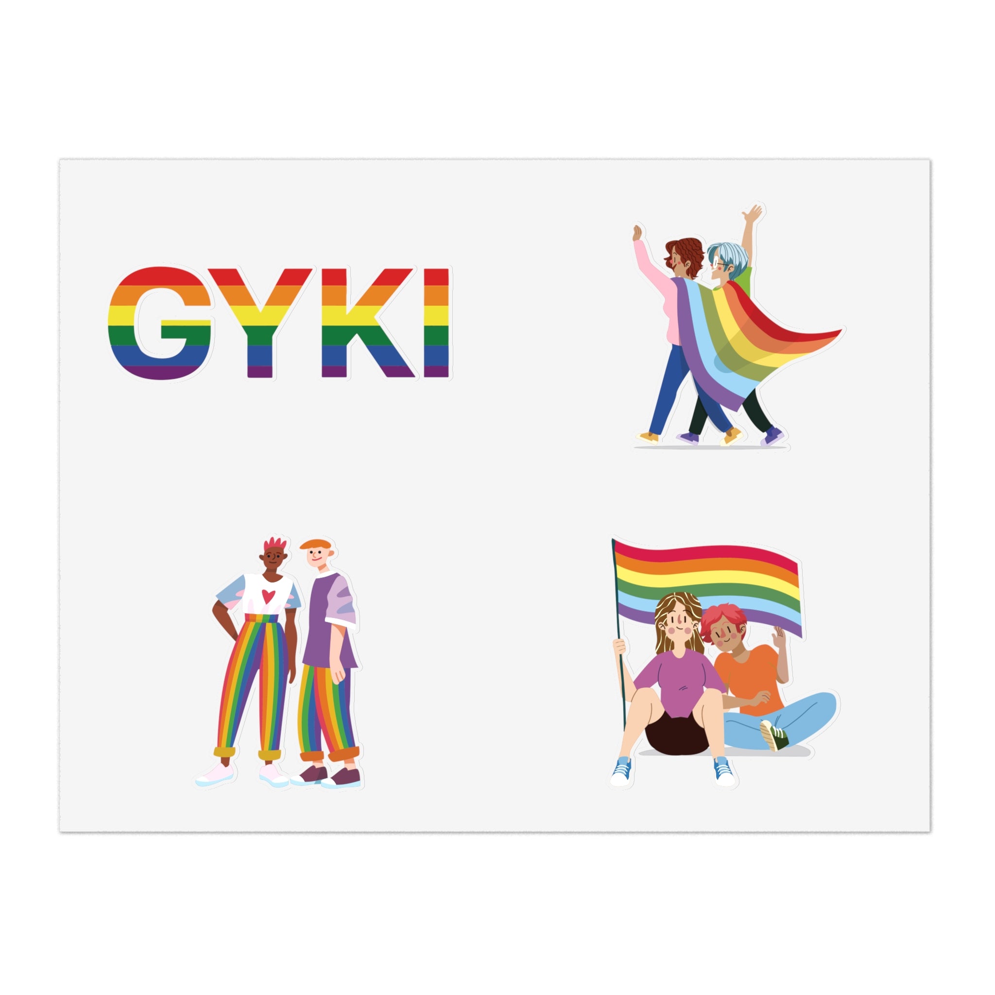 Pride Sticker Sheets, Colorful LGBTQ+ Decals for LGBTQ+ Pride Month, Home Decor, Fun Gifts, Rainbow Stickers, Party Decorations