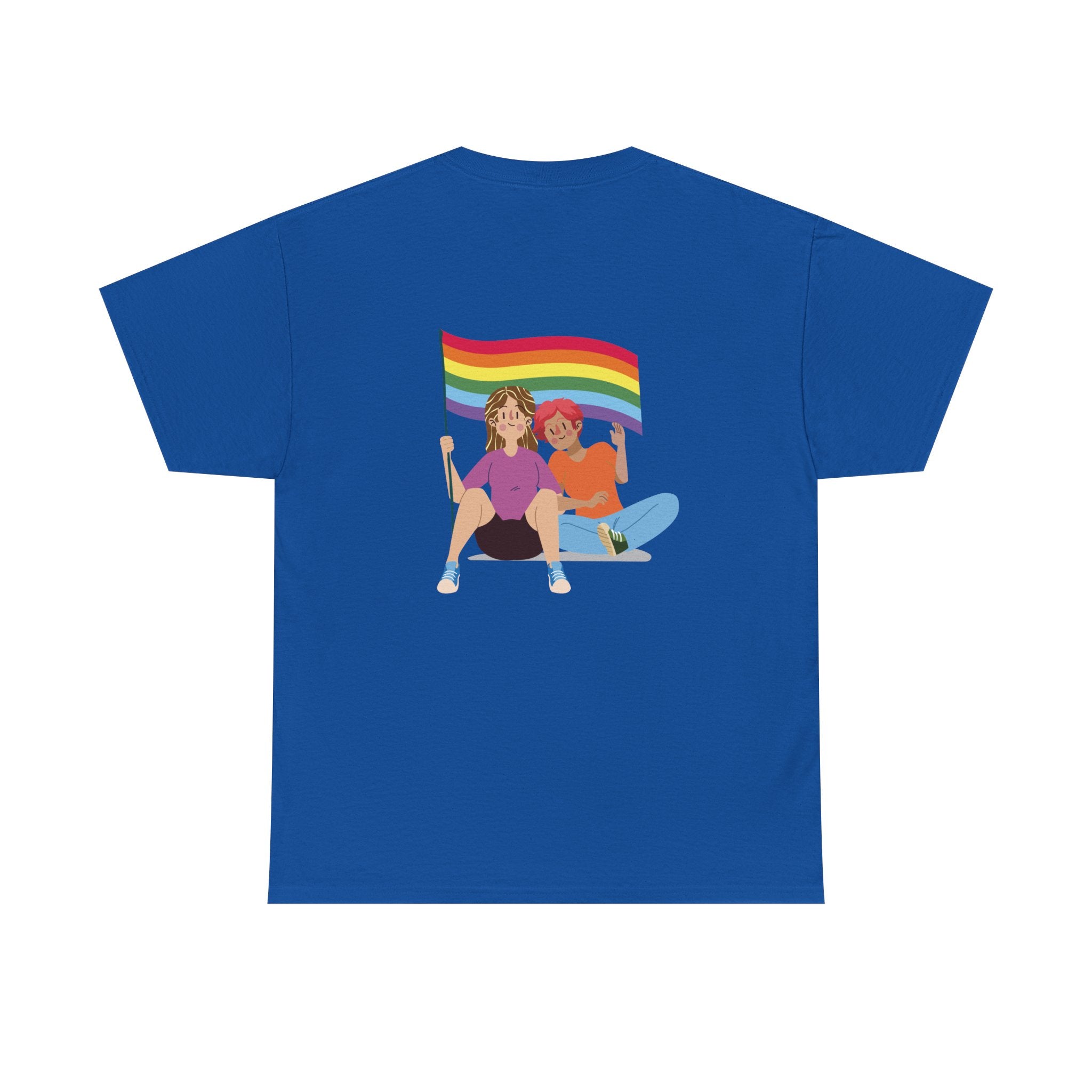 Pride Celebration Unisex Tee, LGBTQ+ T-Shirt, Rainbow Graphic Tee, Gift for Pride Month, Comfortable Cotton Top