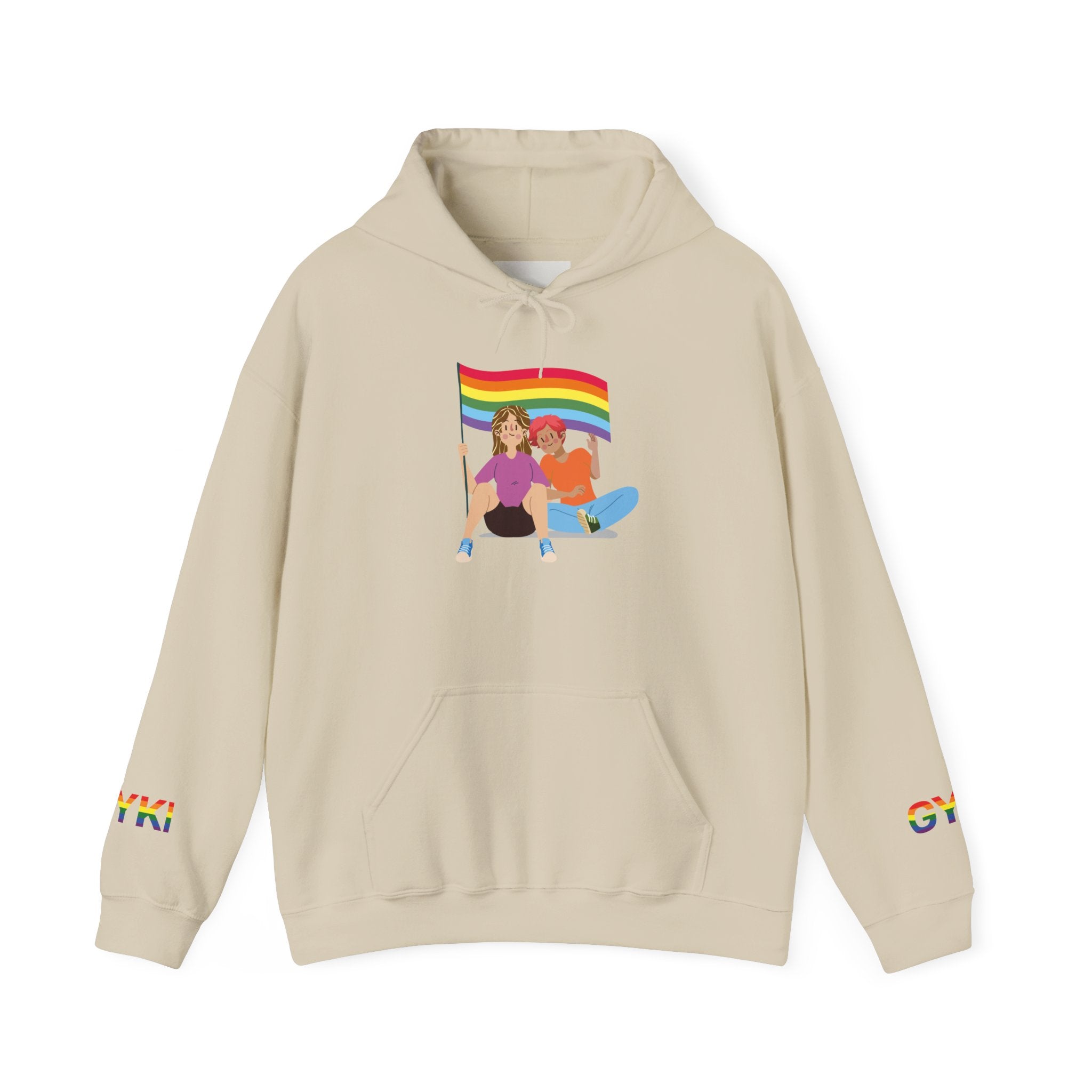 Pride Celebration Hoodie, Unisex Rainbow Sweatshirt for LGBTQ+, Comfortable Gift for Pride Month, Cozy Casual Wear, Fun Summer Apparel
