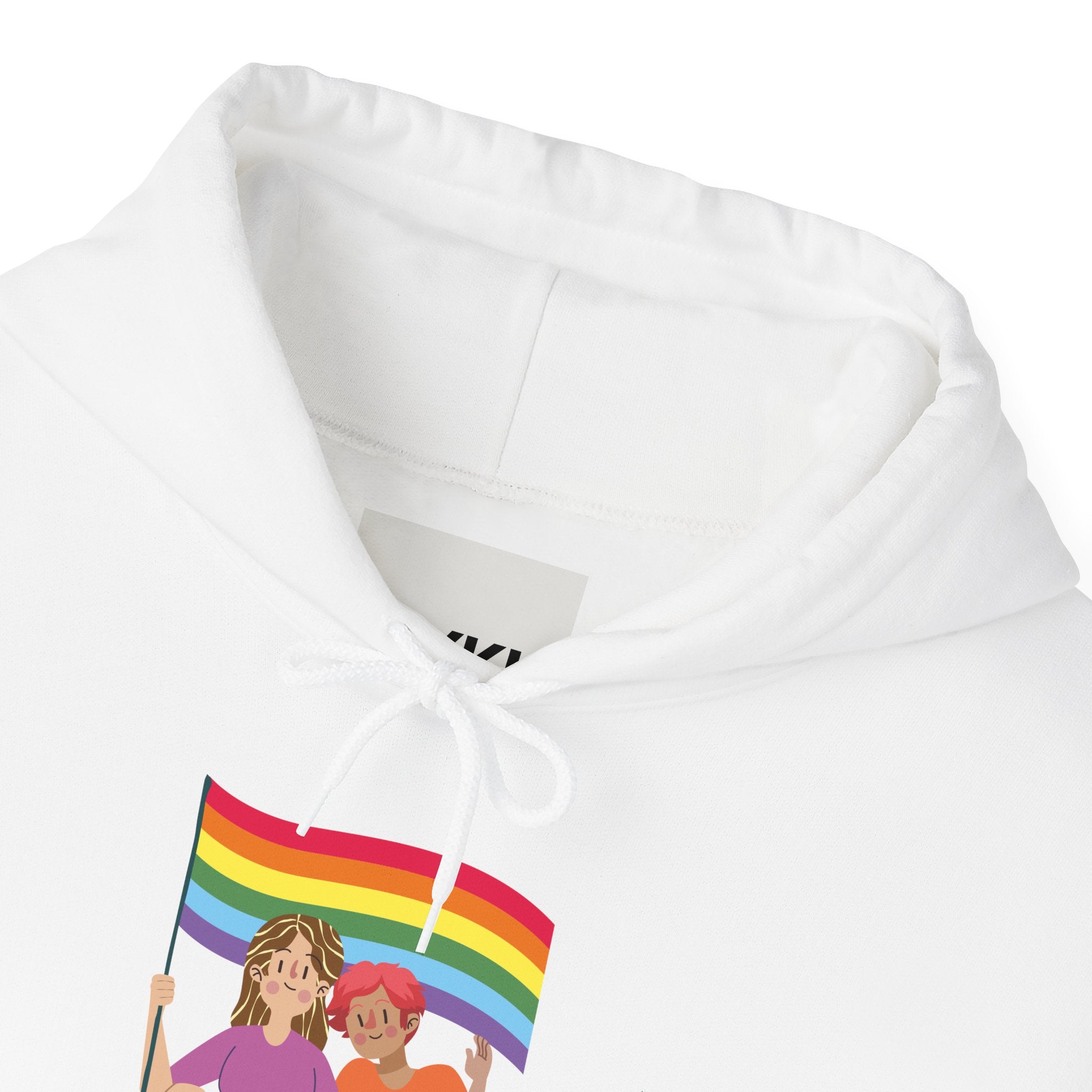 Pride Celebration Hoodie, Unisex Rainbow Sweatshirt for LGBTQ+, Comfortable Gift for Pride Month, Cozy Casual Wear, Fun Summer Apparel