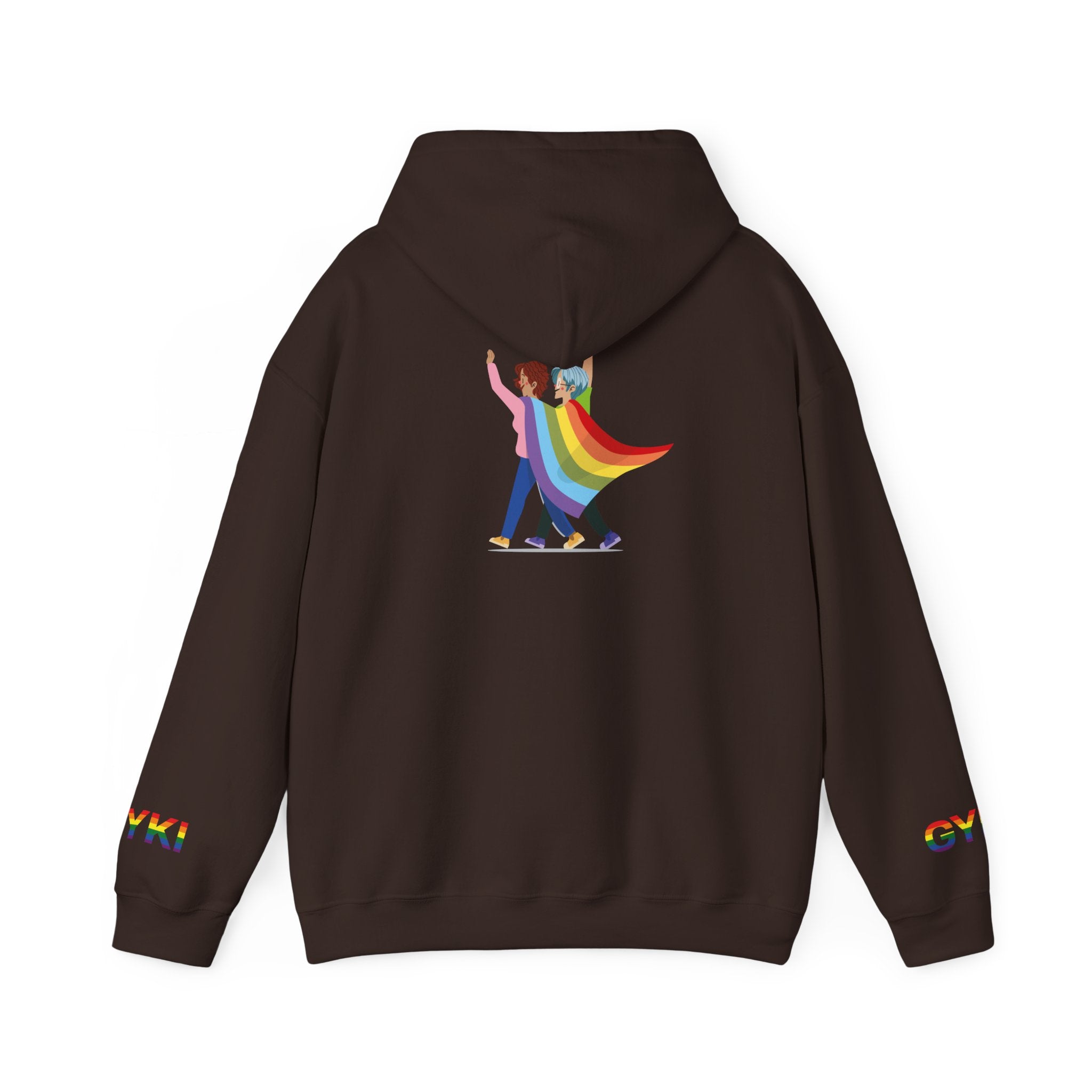 Pride Celebration Hoodie, Unisex Rainbow Sweatshirt, LGBTQ+ Gift, Cozy Hooded Pullover, Perfect for Pride Month and Everyday Wear