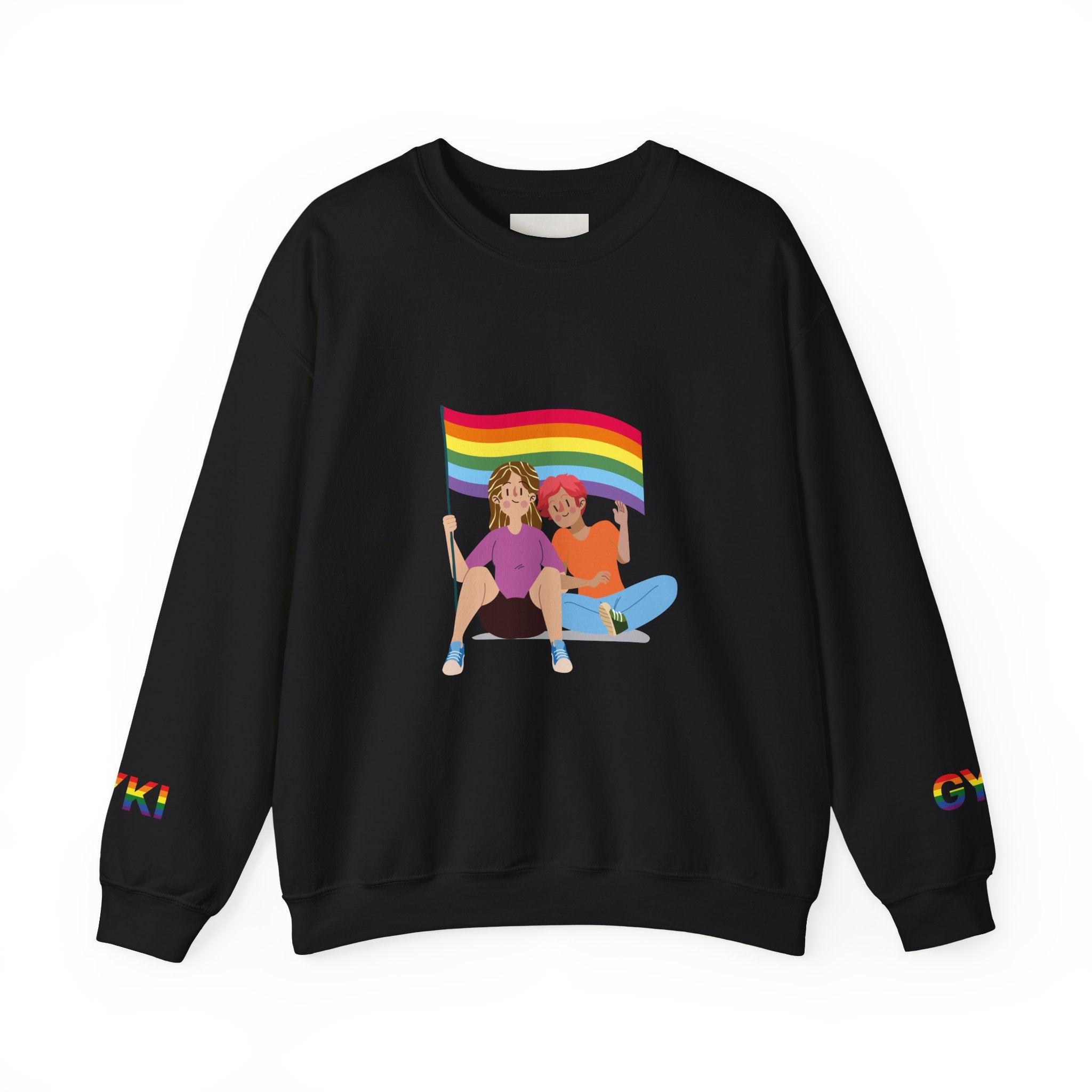 Pride Celebration Crewneck Sweatshirt, LGBTQ Pride Sweatshirt, Colorful Equality Top, Rainbow Sweatshirt, Festival Apparel