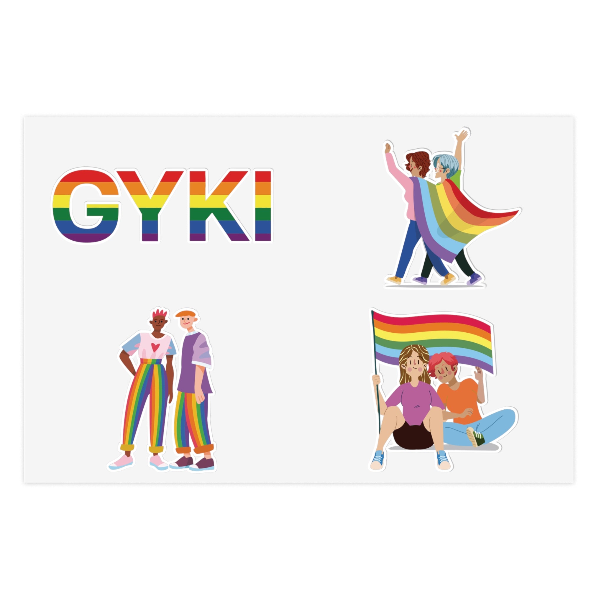 Pride Sticker Sheets, Colorful LGBTQ+ Decals for LGBTQ+ Pride Month, Home Decor, Fun Gifts, Rainbow Stickers, Party Decorations